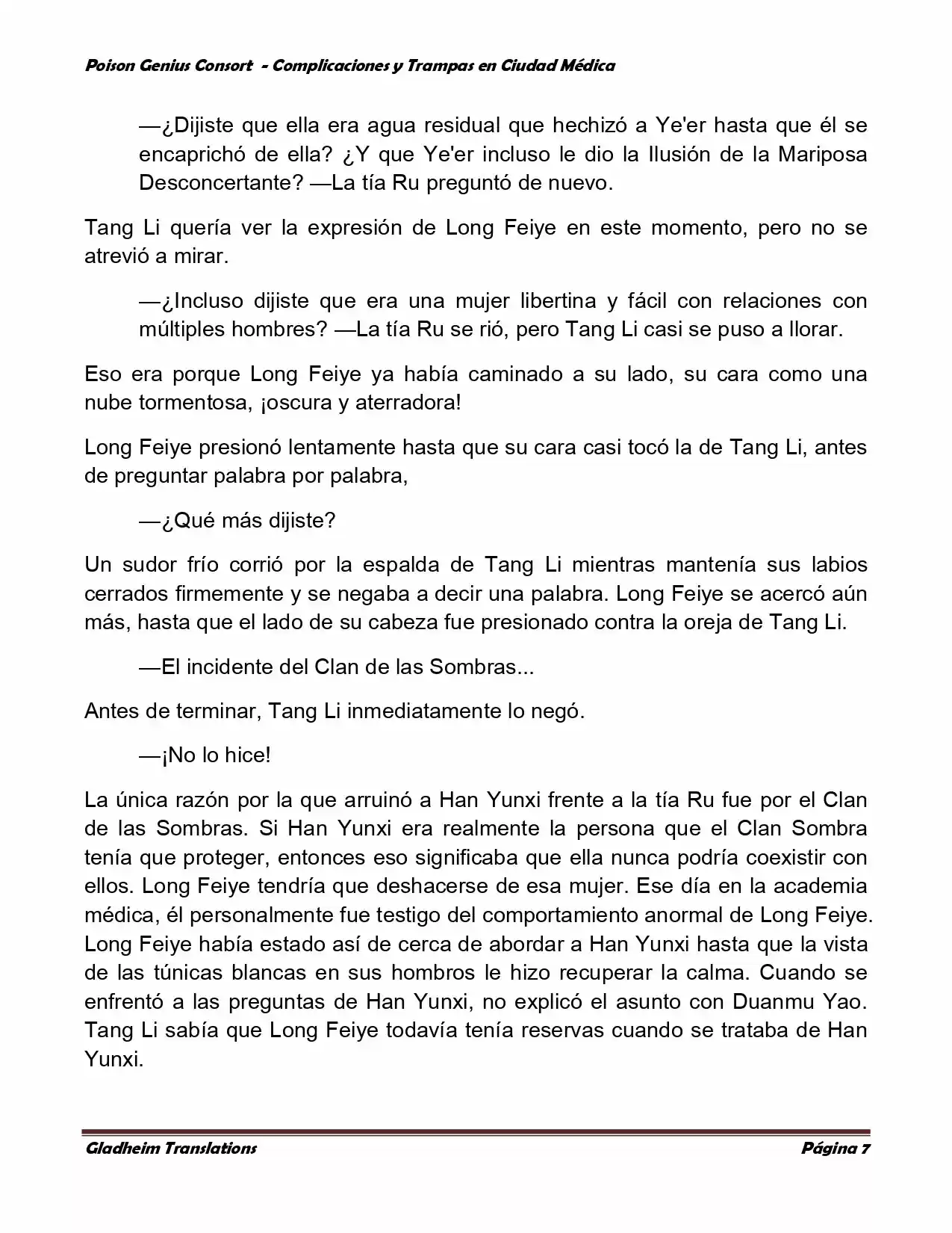 Poison Genious Consort (Novela) - Capítulo 284 - Página 7 - LectorTMOo