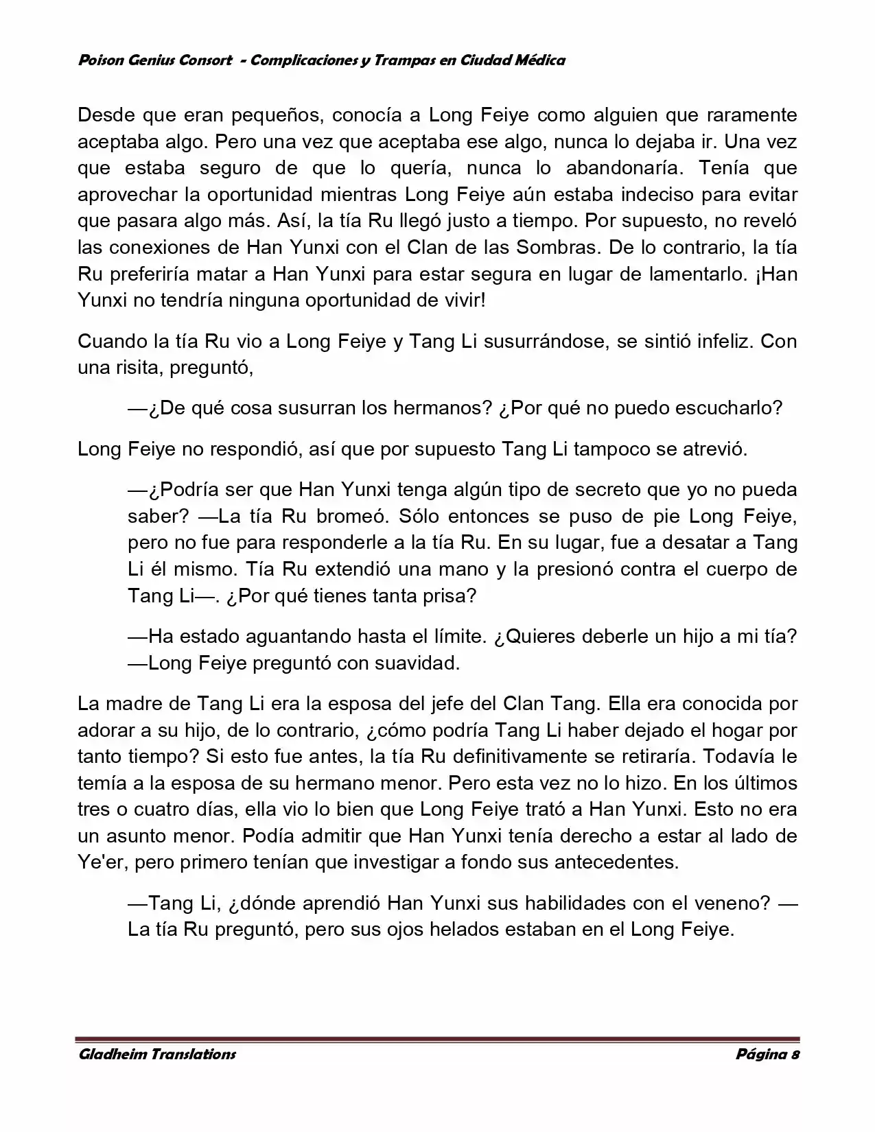 Poison Genious Consort (Novela) - Capítulo 284 - Página 8 - LectorTMOo