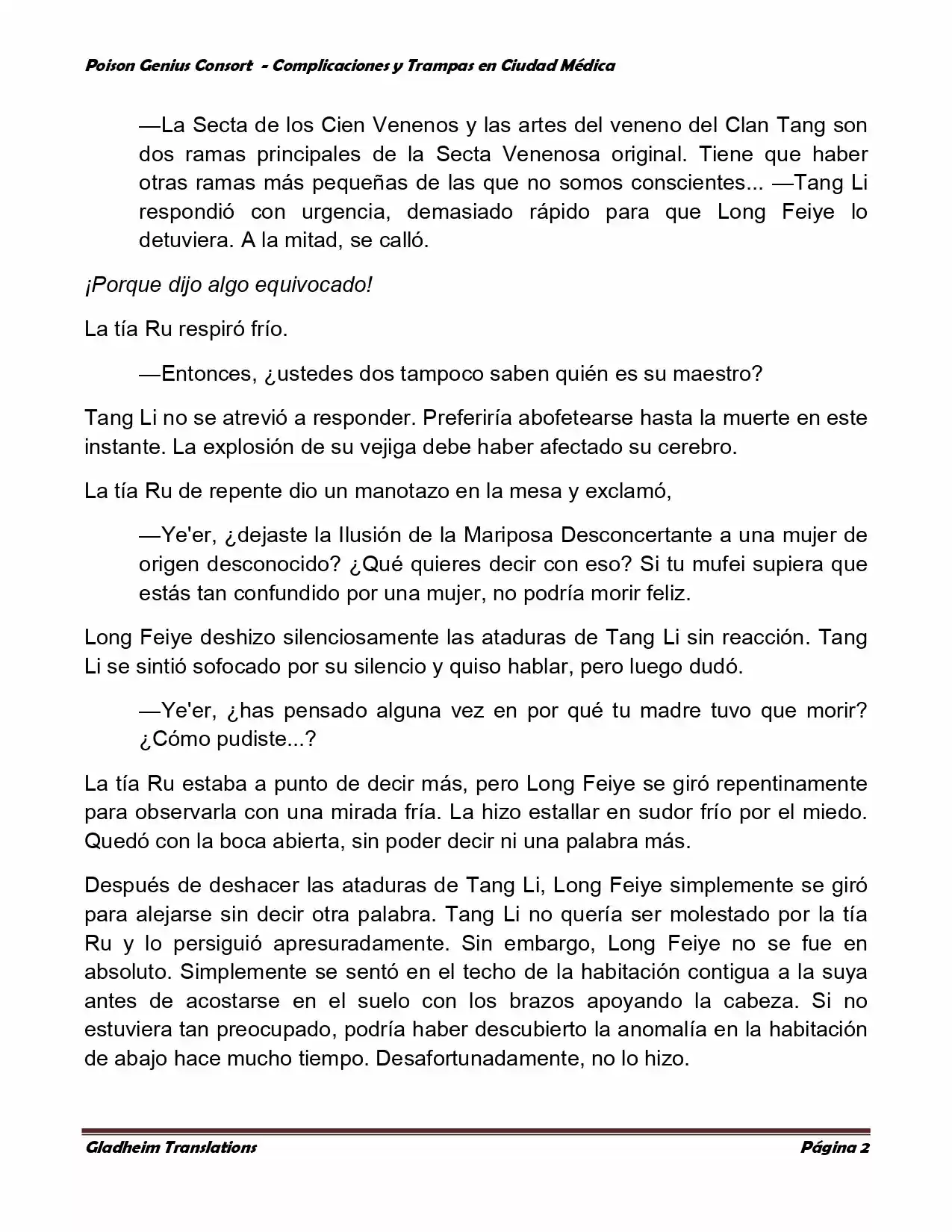 Poison Genious Consort (Novela) - Capítulo 285 - Página 2 - LectorTMOo