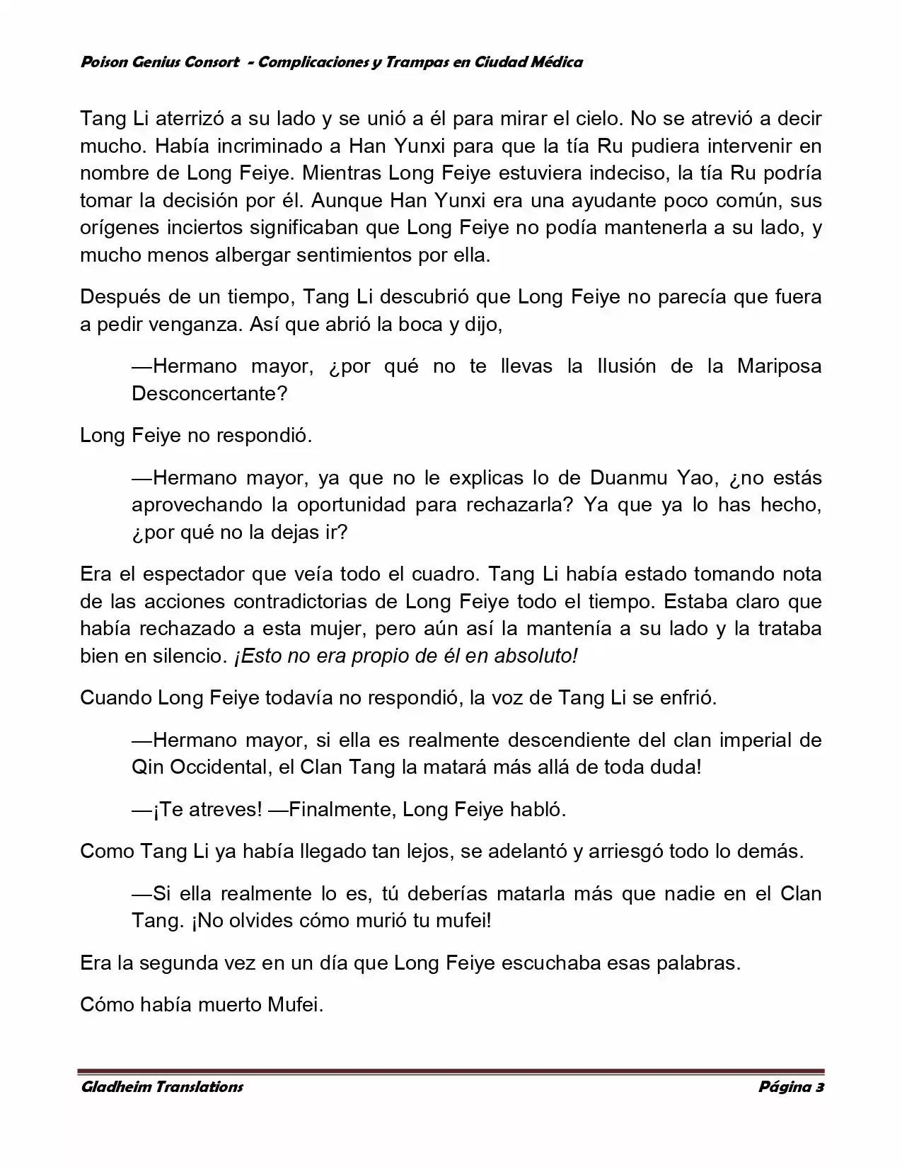 Poison Genious Consort (Novela) - Capítulo 285 - Página 3 - LectorTMOo