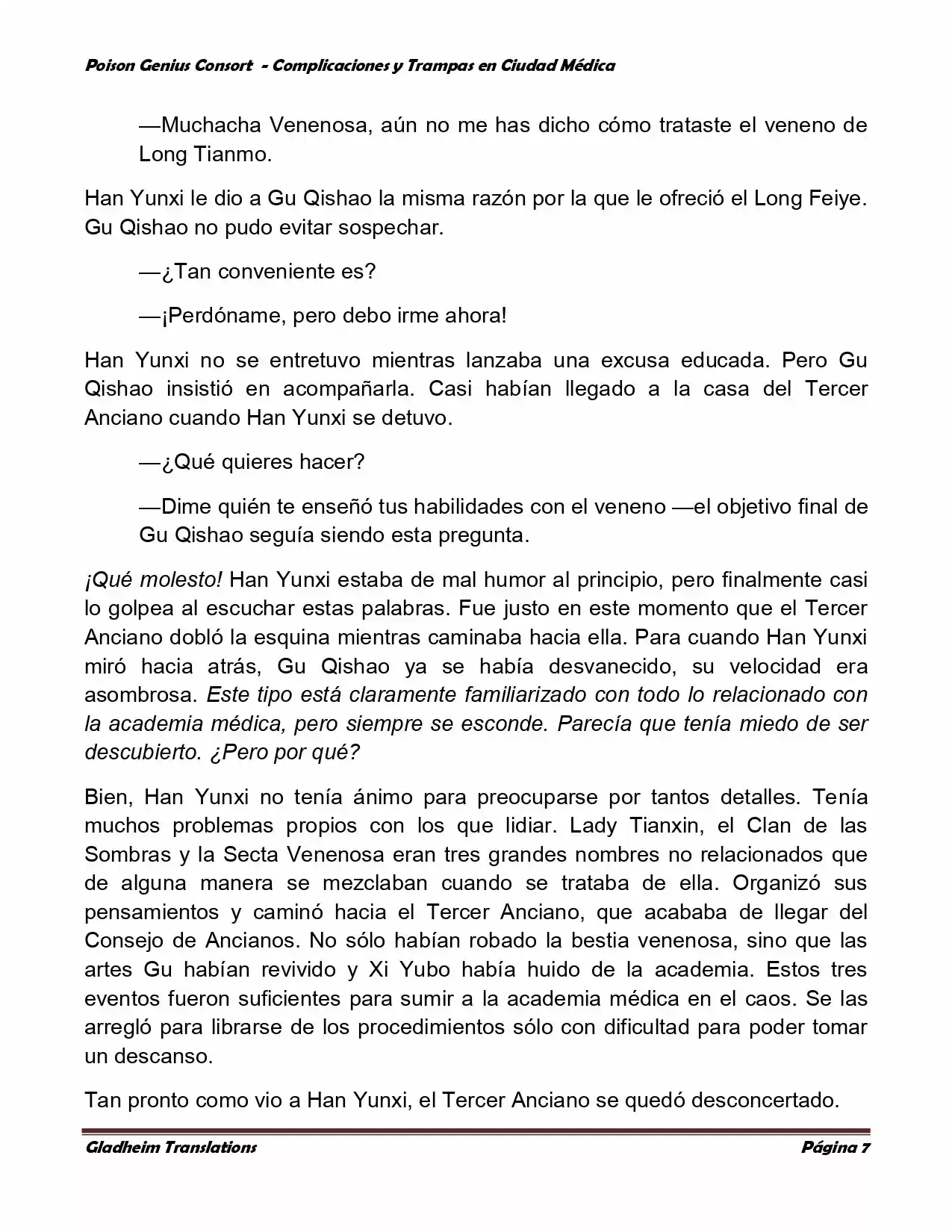 Poison Genious Consort (Novela) - Capítulo 285 - Página 7 - LectorTMOo