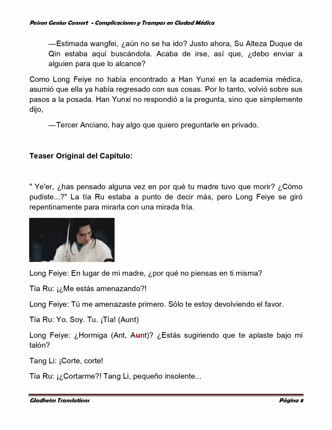 Poison Genious Consort (Novela) - Capítulo 285 - Página 8 - LectorTMOo