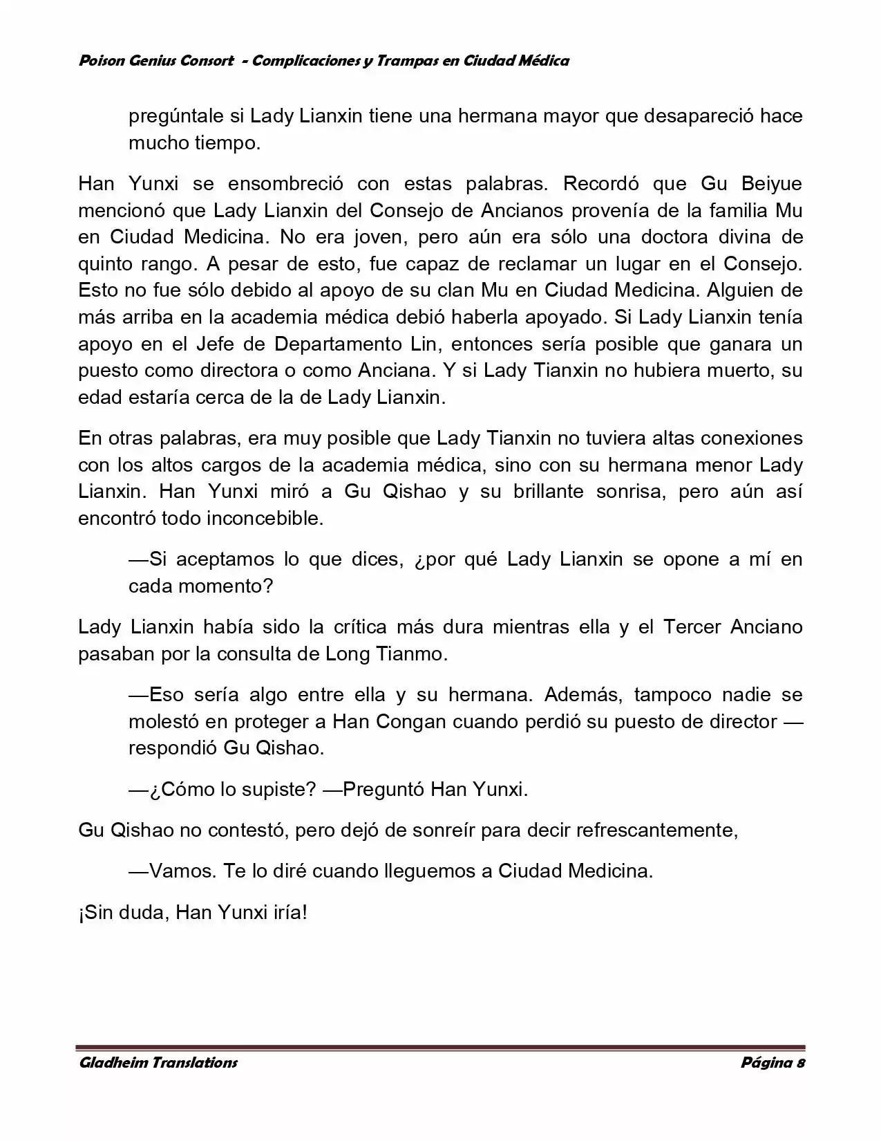 Poison Genious Consort (Novela) - Capítulo 286 - Página 7 - LectorTMOo