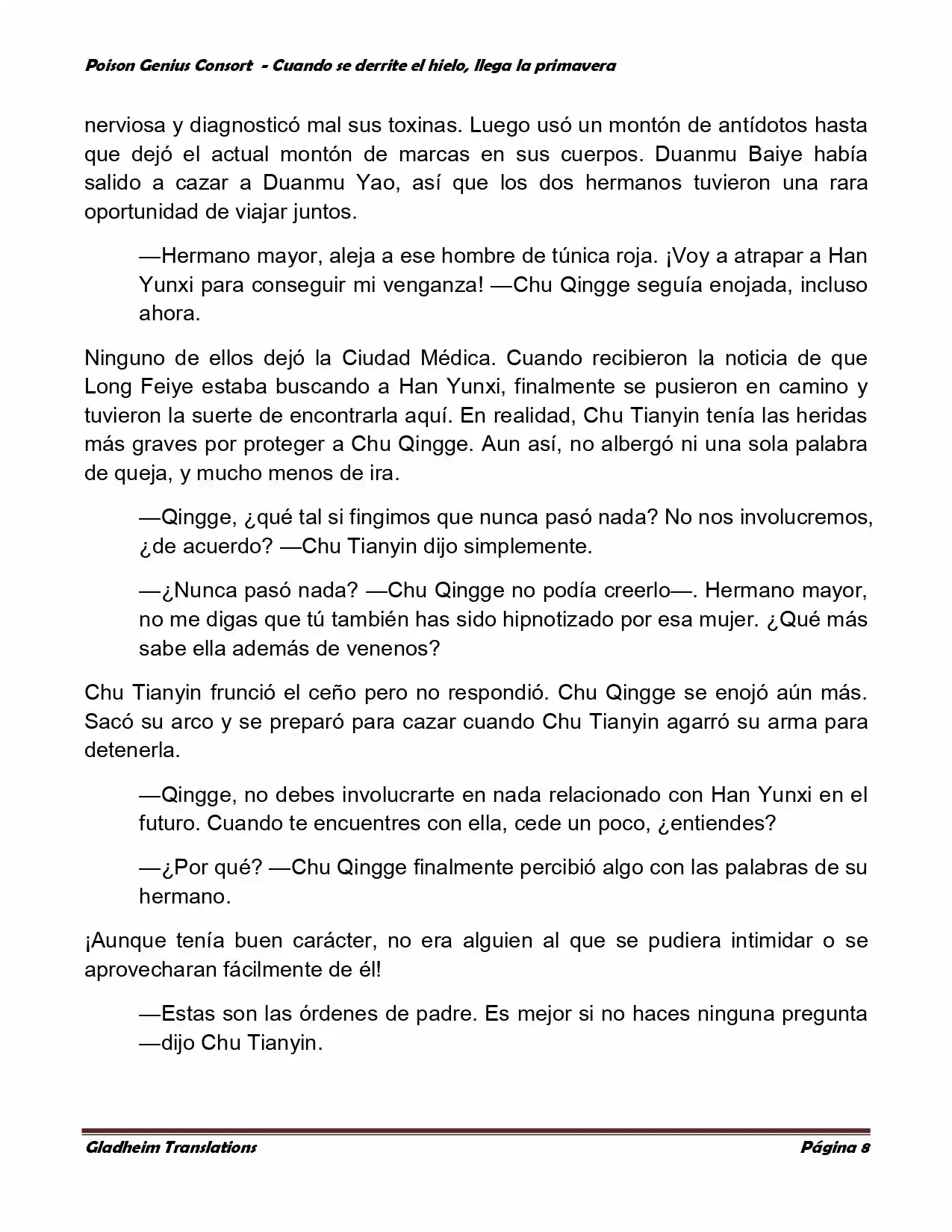 Poison Genious Consort (Novela) - Capítulo 287 - Página 7 - LectorTMOo