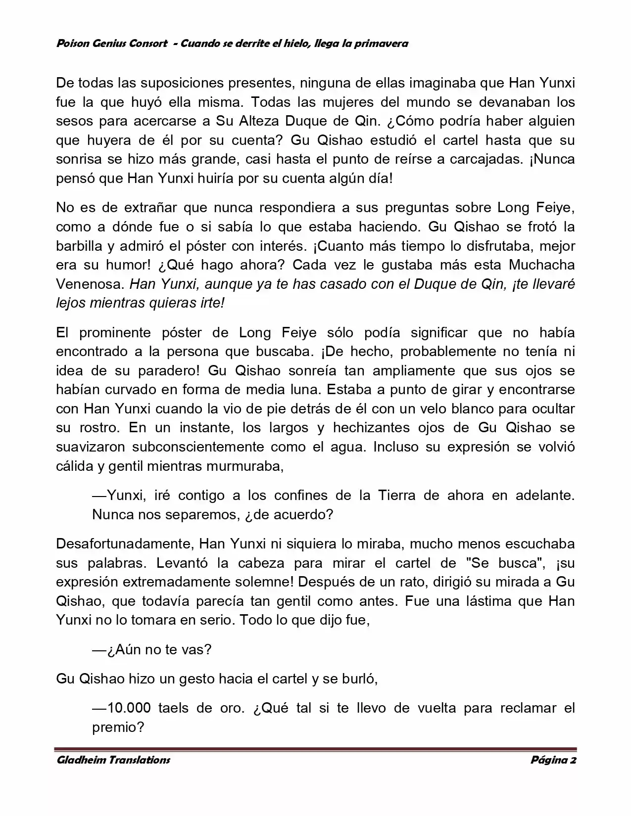 Poison Genious Consort (Novela) - Capítulo 288 - Página 1 - LectorTMOo