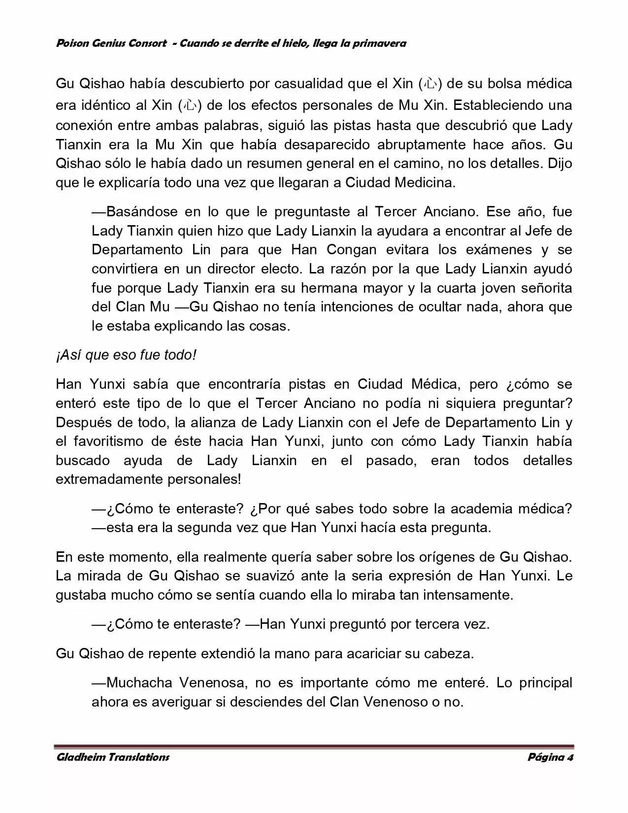 Poison Genious Consort (Novela) - Capítulo 288 - Página 3 - LectorTMOo