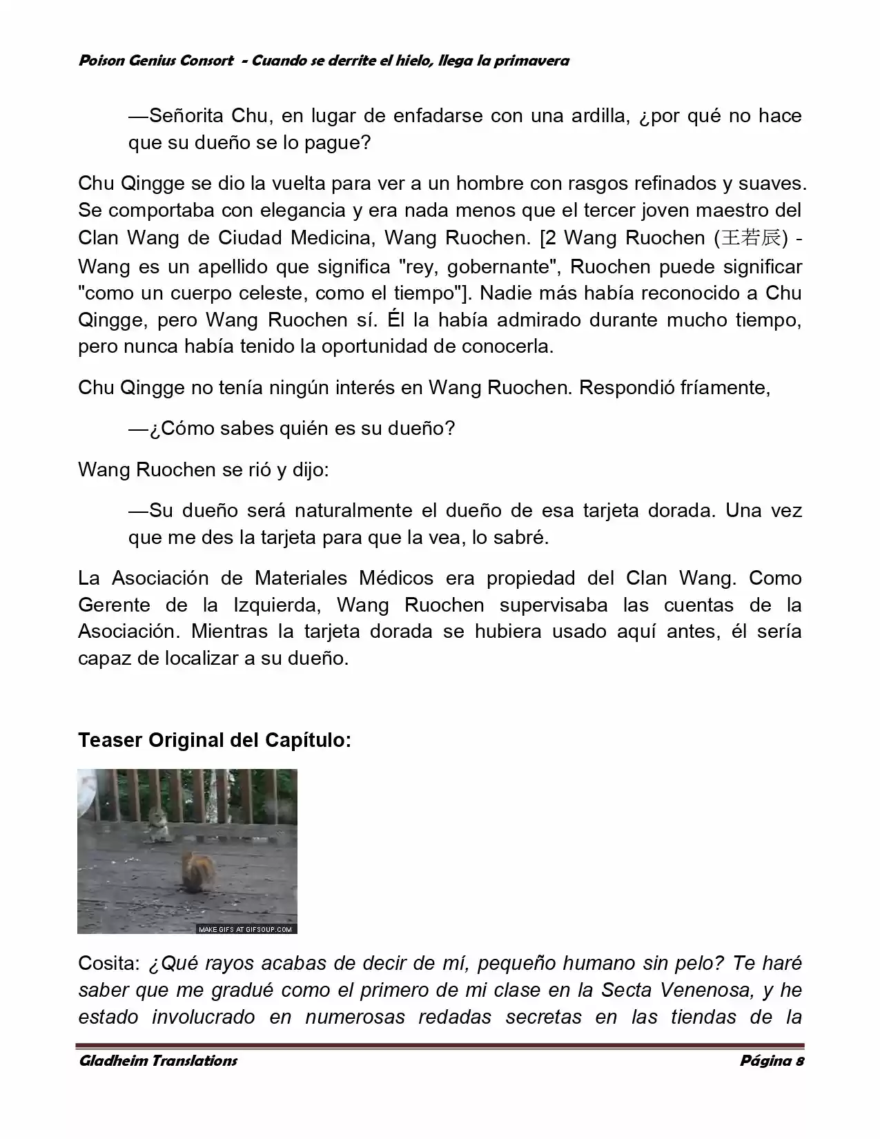 Poison Genious Consort (Novela) - Capítulo 289 - Página 7 - LectorTMOo
