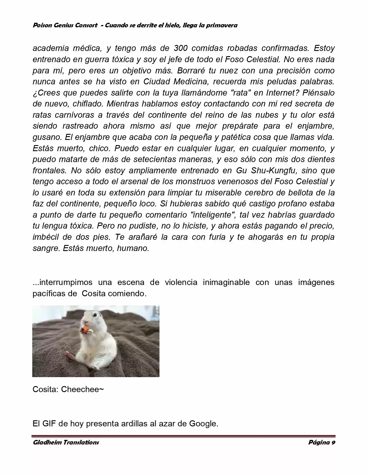 Poison Genious Consort (Novela) - Capítulo 289 - Página 8 - LectorTMOo