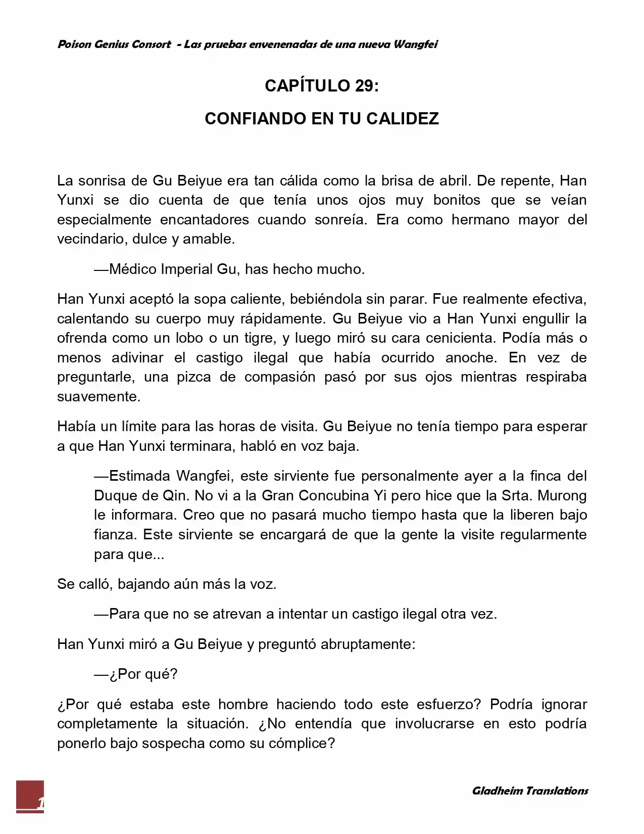 Poison Genious Consort (Novela) - Capítulo 29 - Página 1 - LectorTMOo