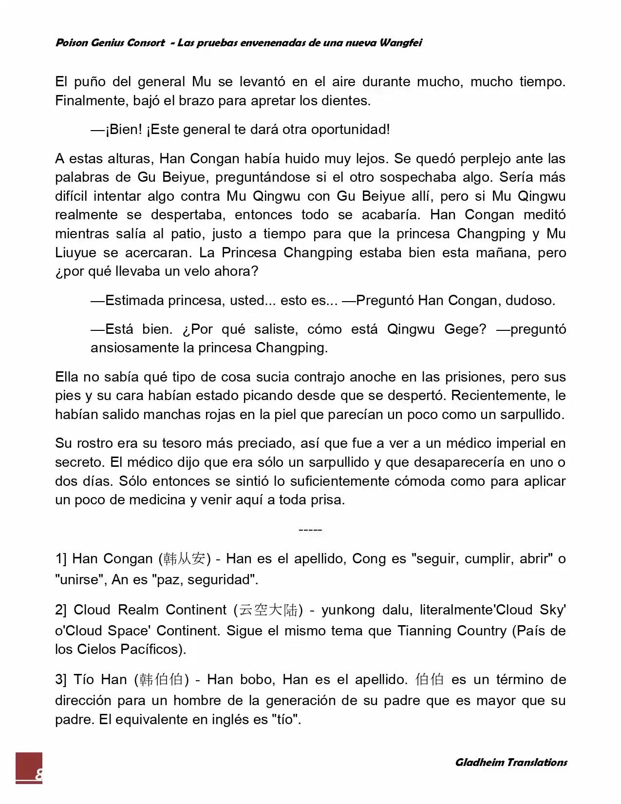 Poison Genious Consort (Novela) - Capítulo 29 - Página 8 - LectorTMOo