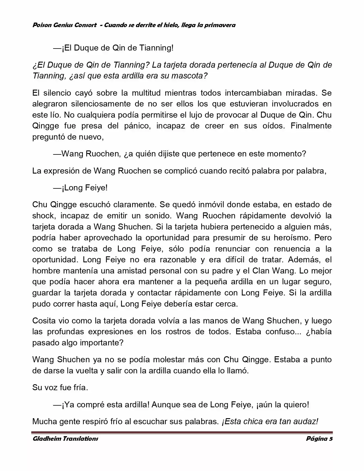 Poison Genious Consort (Novela) - Capítulo 290 - Página 4 - LectorTMOo