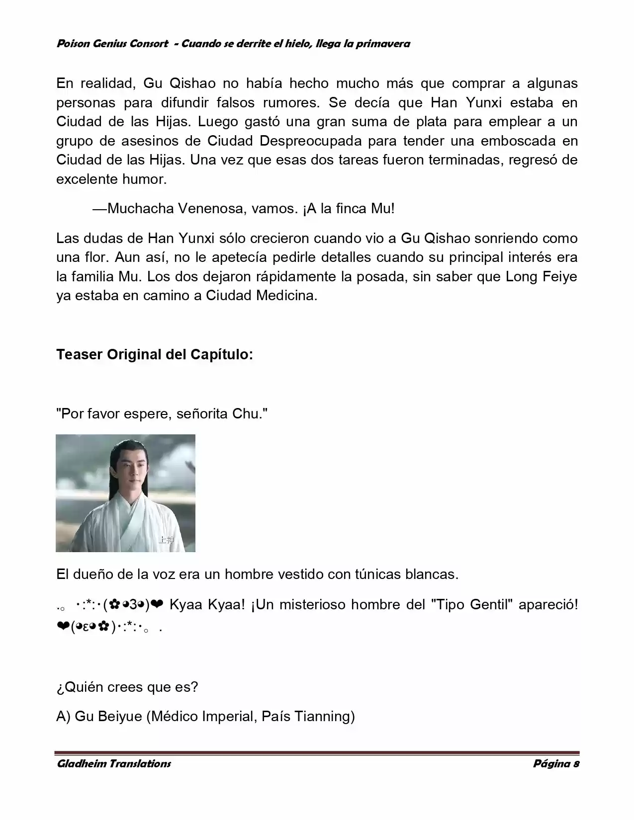 Poison Genious Consort (Novela) - Capítulo 290 - Página 7 - LectorTMOo