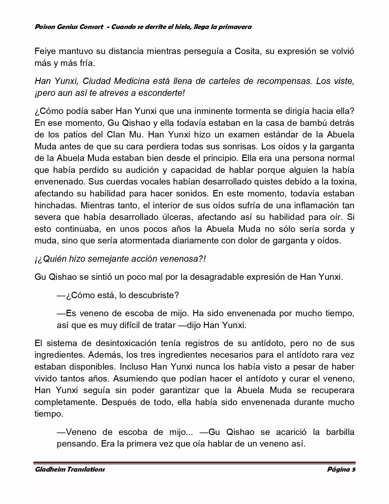 Poison Genious Consort (Novela) - Capítulo 292 - Página 4 - LectorTMOo