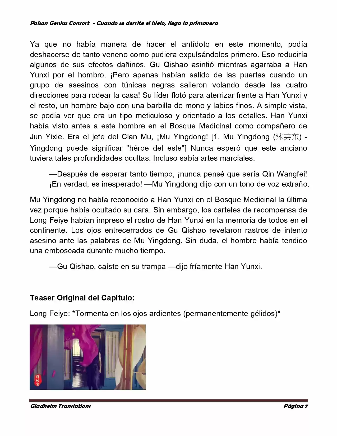 Poison Genious Consort (Novela) - Capítulo 292 - Página 6 - LectorTMOo