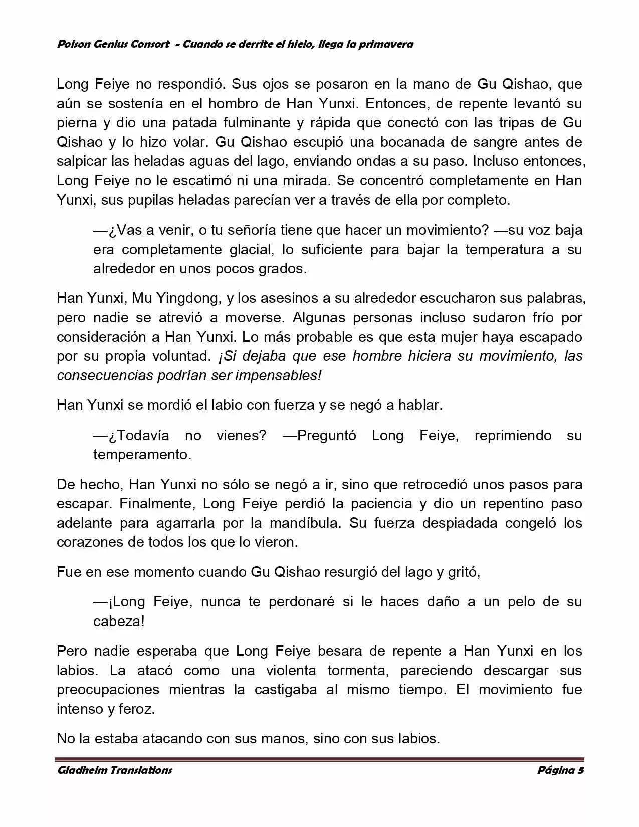 Poison Genious Consort (Novela) - Capítulo 293 - Página 4 - LectorTMOo