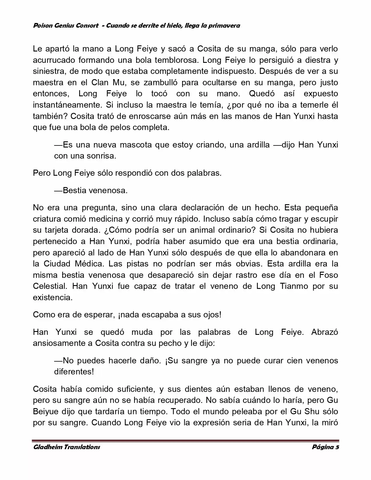 Poison Genious Consort (Novela) - Capítulo 295 - Página 4 - LectorTMOo