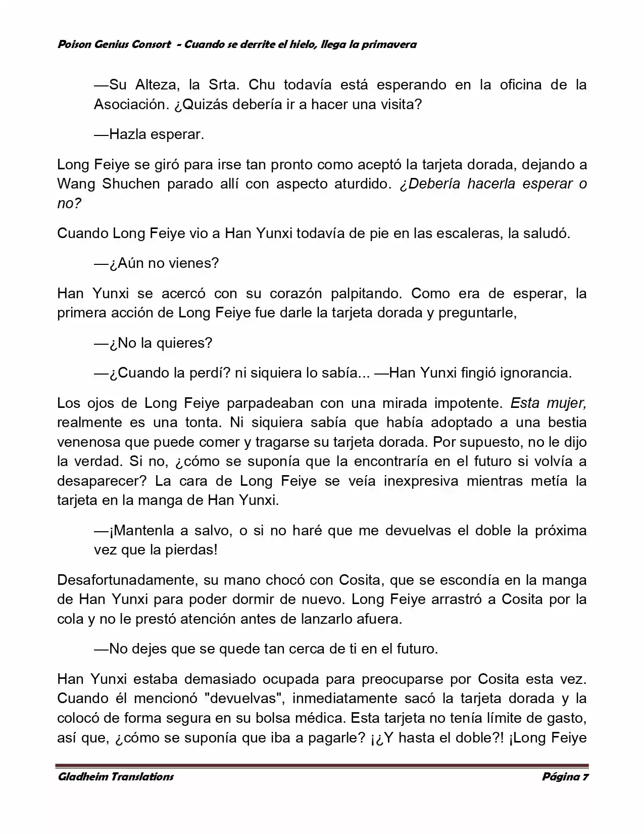 Poison Genious Consort (Novela) - Capítulo 296 - Página 6 - LectorTMOo