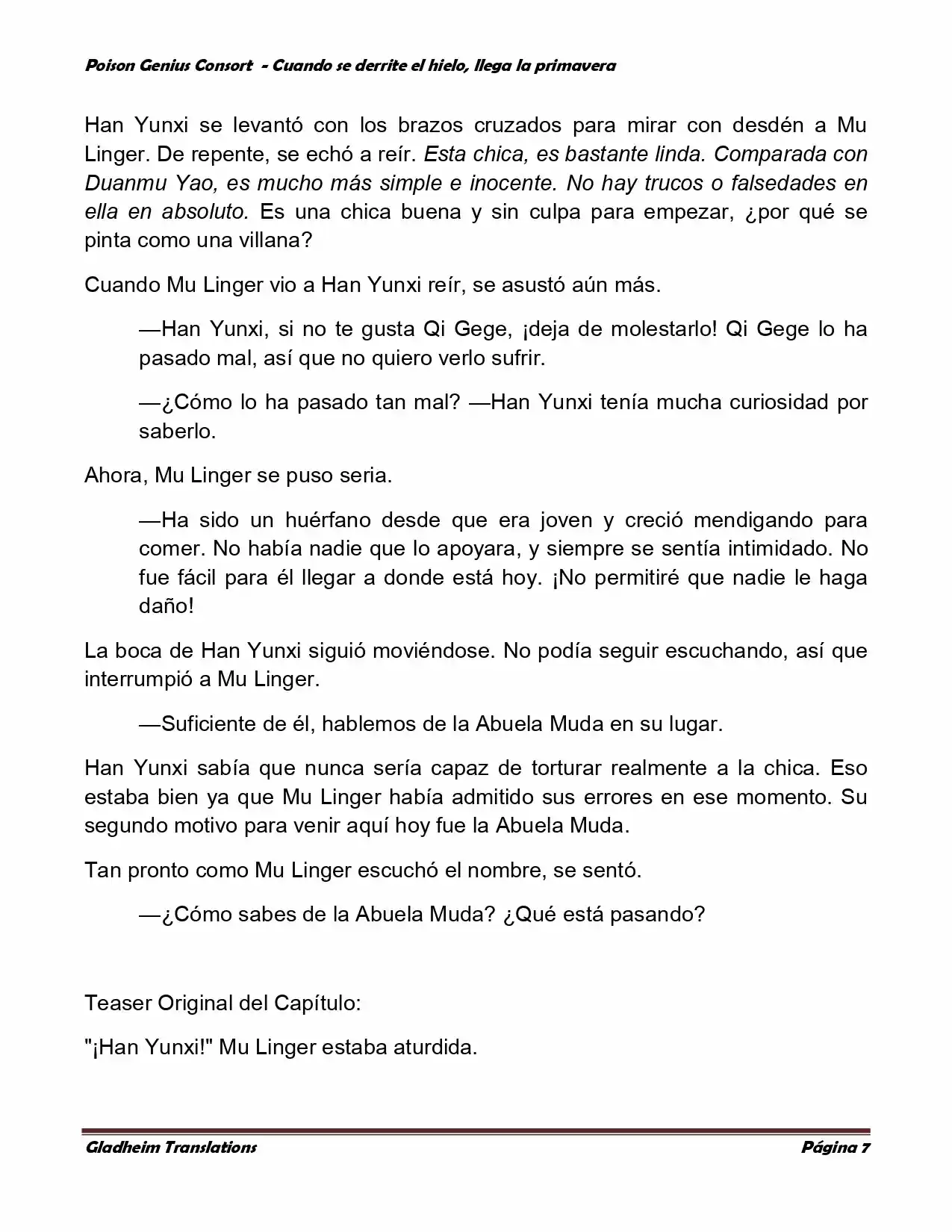 Poison Genious Consort (Novela) - Capítulo 298 - Página 6 - LectorTMOo