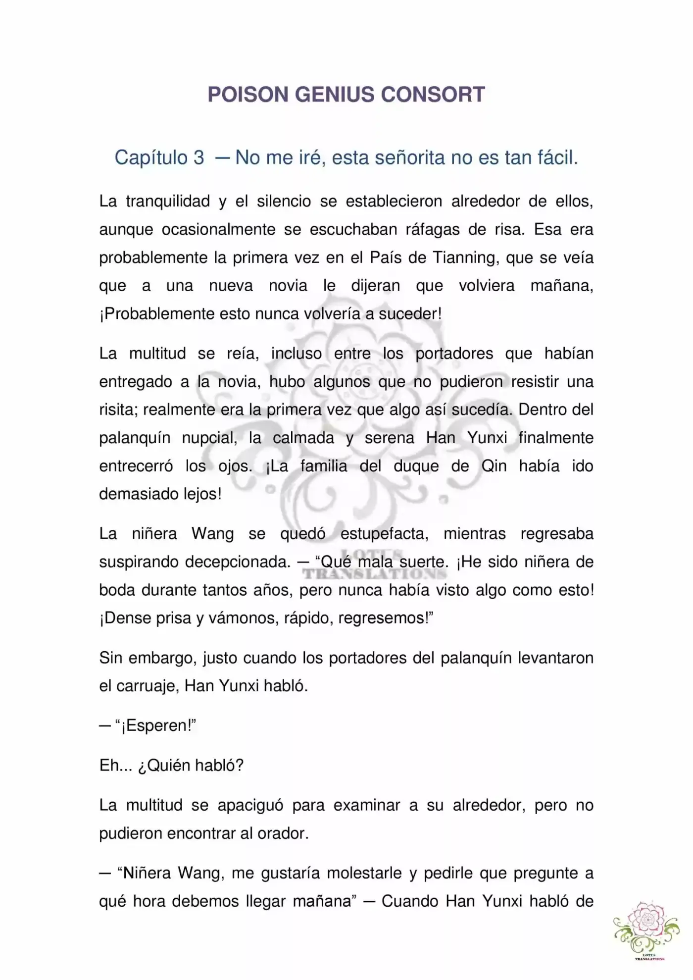 Poison Genious Consort (Novela) - Capítulo 3 - Página 3 - LectorTMOo