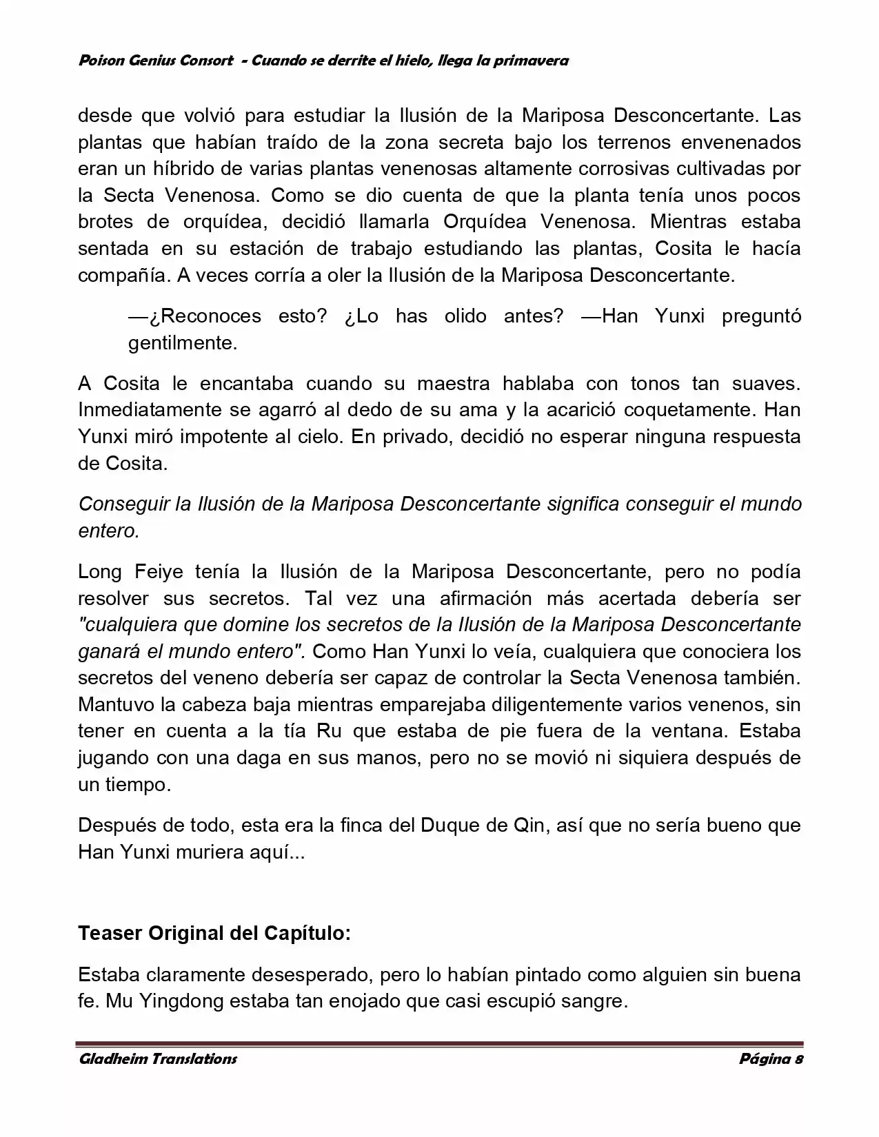Poison Genious Consort (Novela) - Capítulo 300 - Página 7 - LectorTMOo