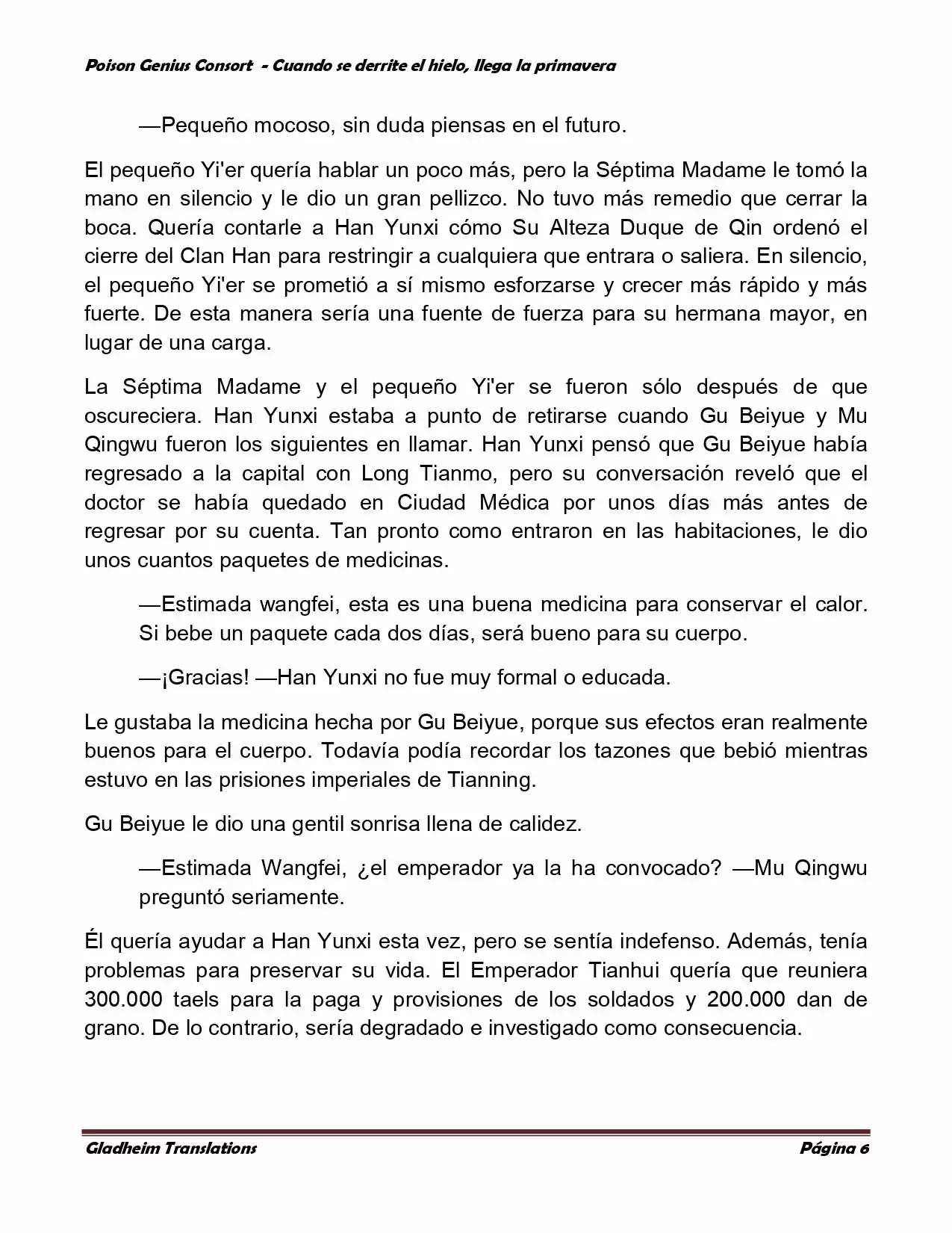 Poison Genious Consort (Novela) - Capítulo 301 - Página 5 - LectorTMOo