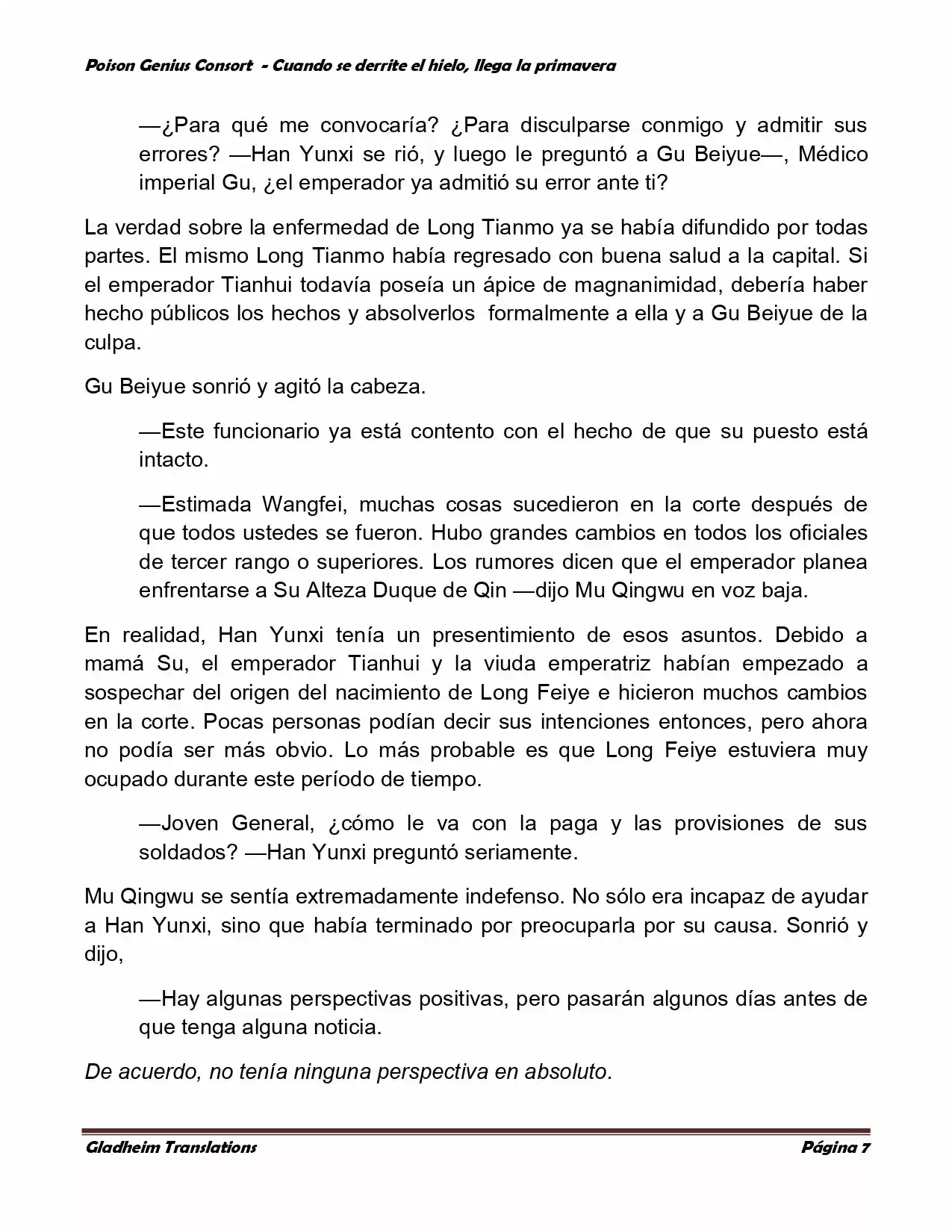 Poison Genious Consort (Novela) - Capítulo 301 - Página 6 - LectorTMOo