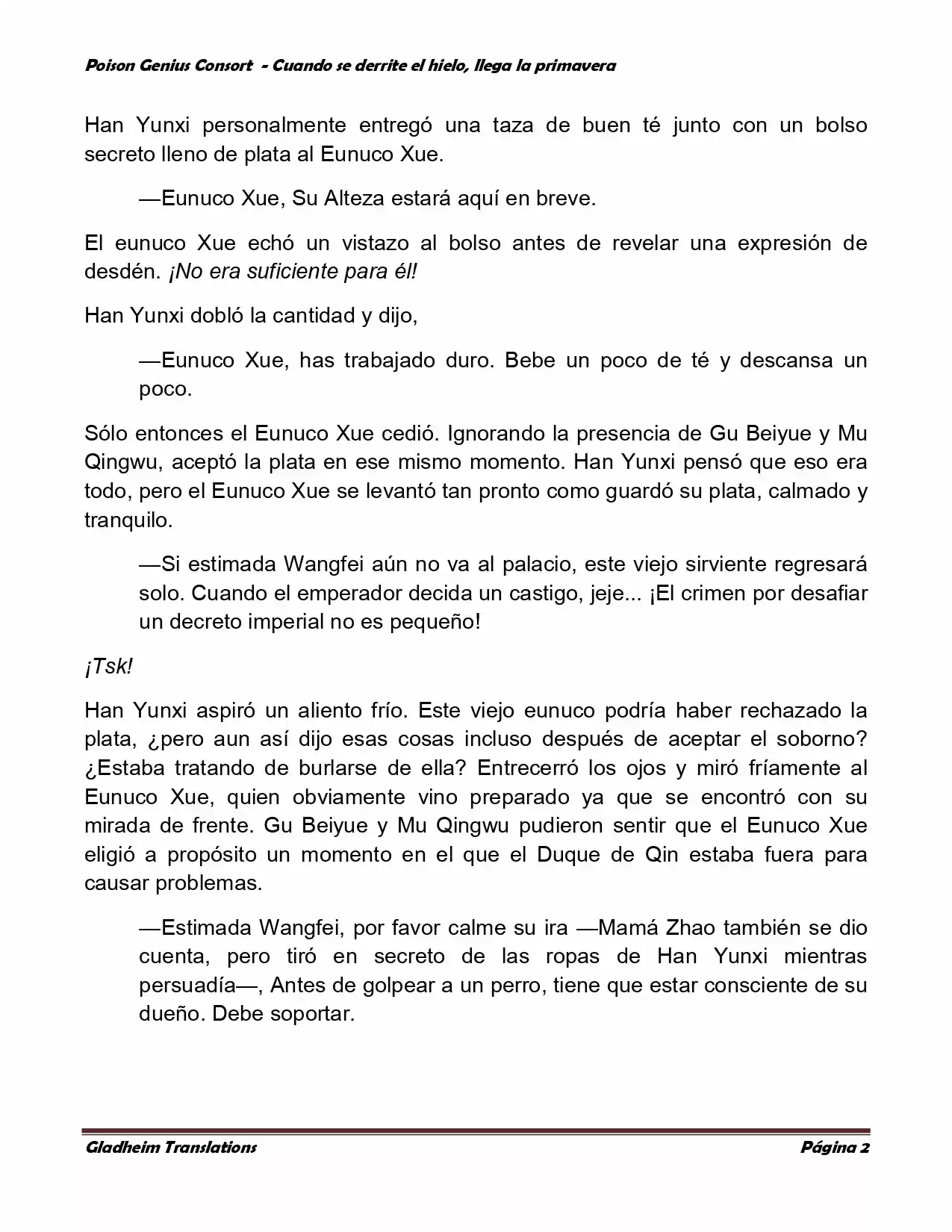 Poison Genious Consort (Novela) - Capítulo 302 - Página 1 - LectorTMOo