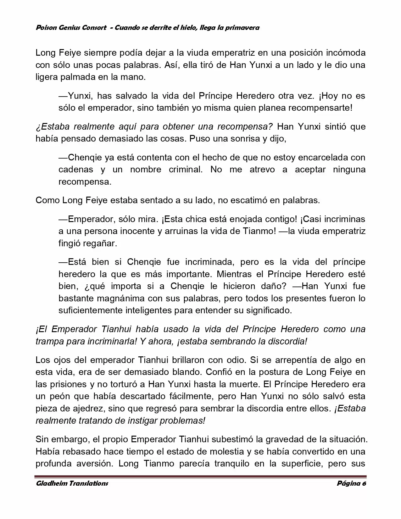Poison Genious Consort (Novela) - Capítulo 302 - Página 5 - LectorTMOo