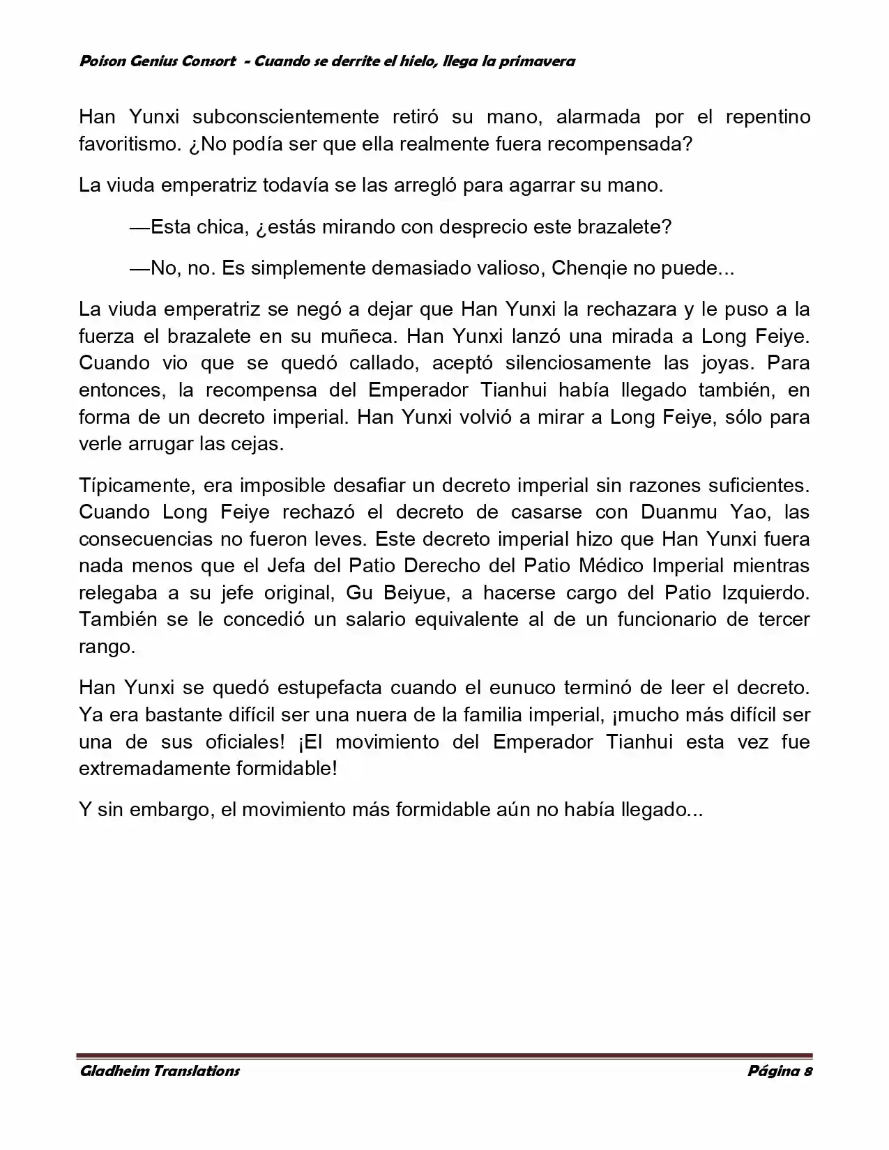 Poison Genious Consort (Novela) - Capítulo 302 - Página 7 - LectorTMOo