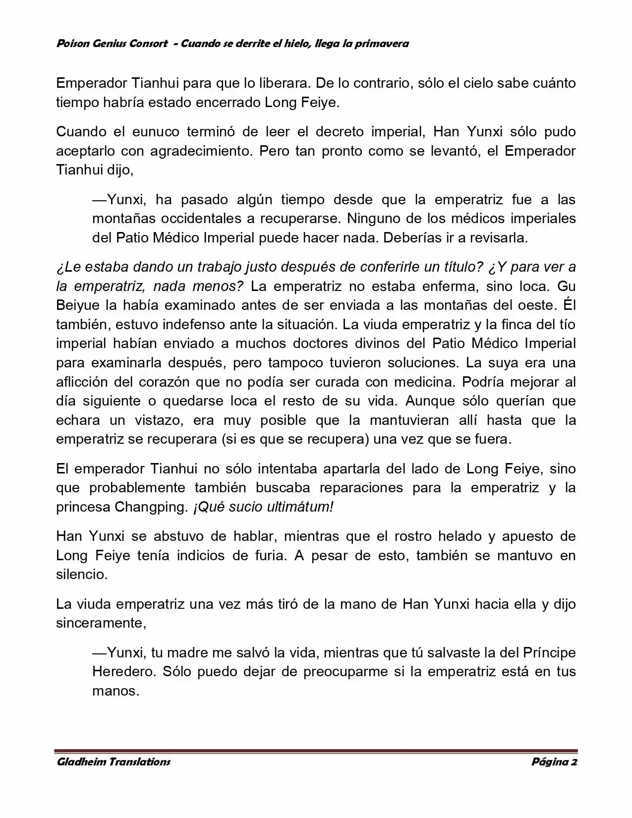 Poison Genious Consort (Novela) - Capítulo 303 - Página 1 - LectorTMOo