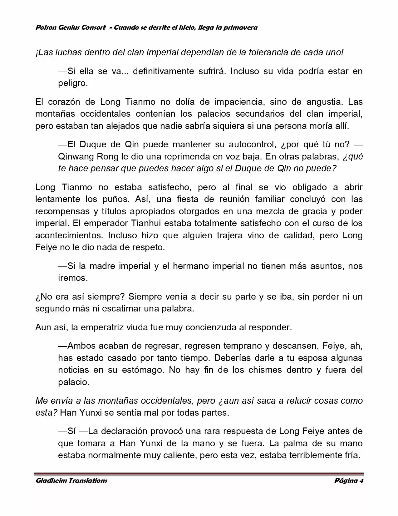 Poison Genious Consort (Novela) - Capítulo 303 - Página 3 - LectorTMOo