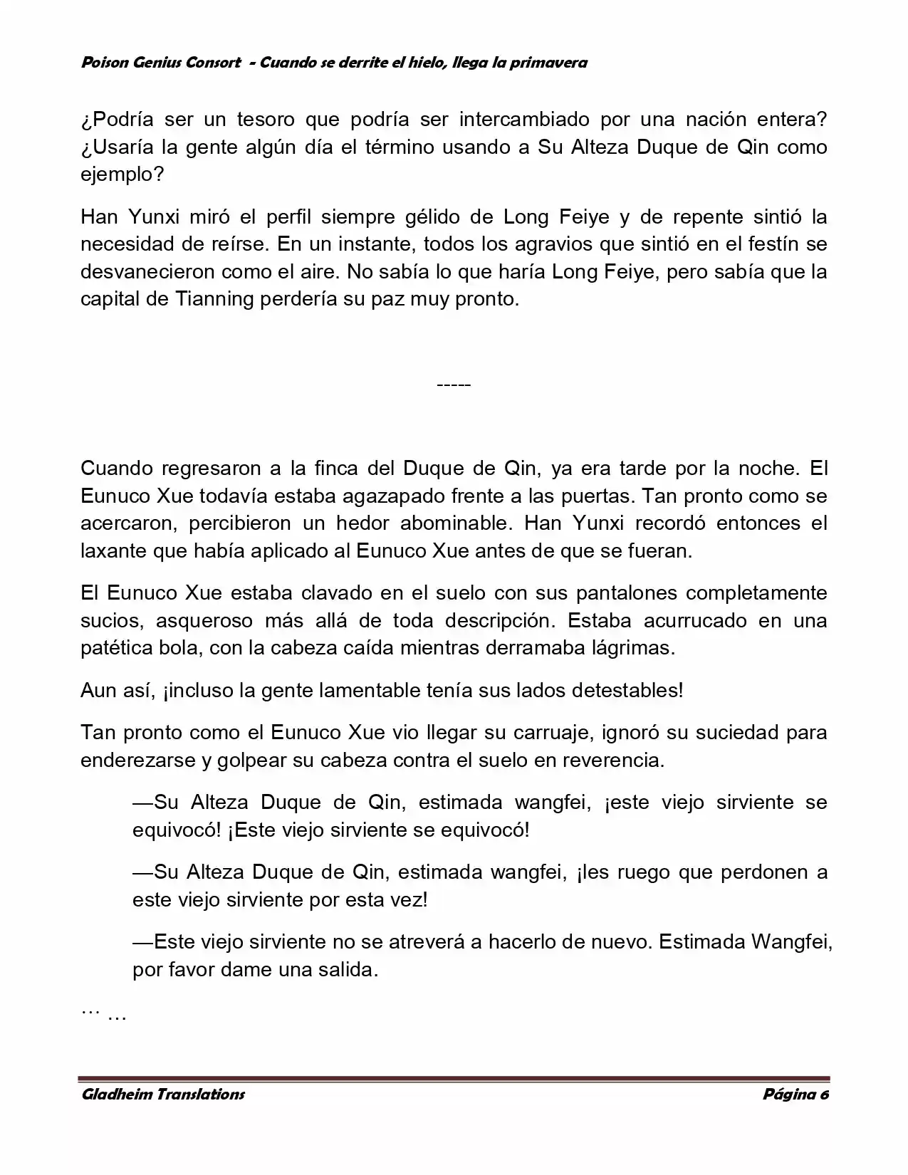 Poison Genious Consort (Novela) - Capítulo 303 - Página 5 - LectorTMOo