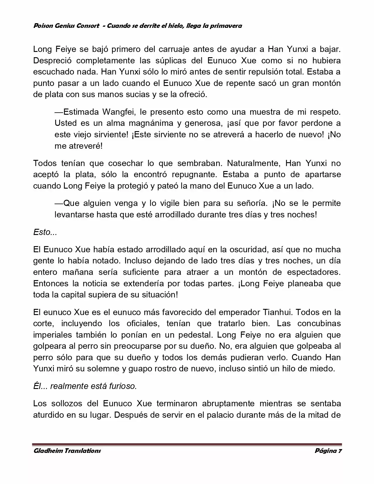 Poison Genious Consort (Novela) - Capítulo 303 - Página 6 - LectorTMOo