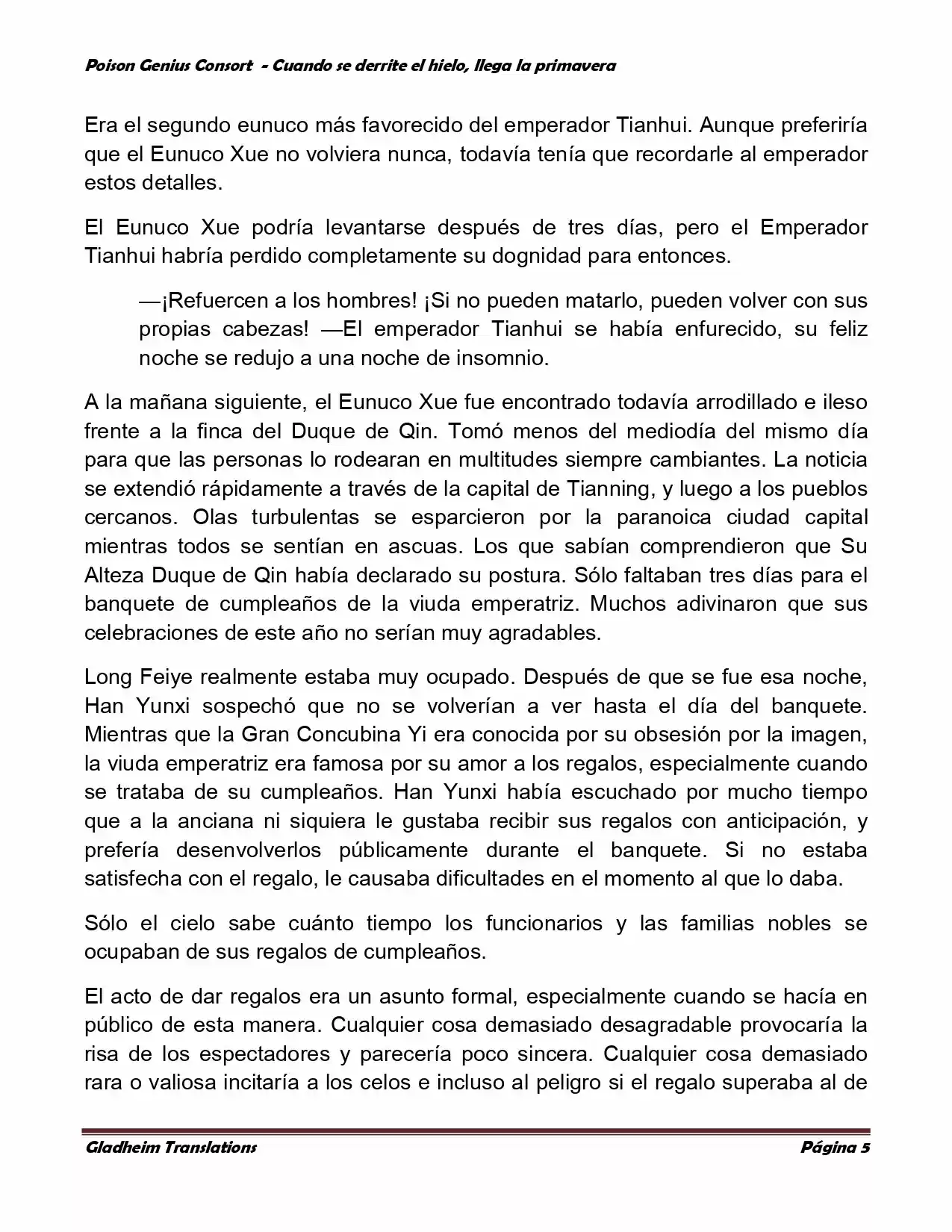 Poison Genious Consort (Novela) - Capítulo 304 - Página 4 - LectorTMOo