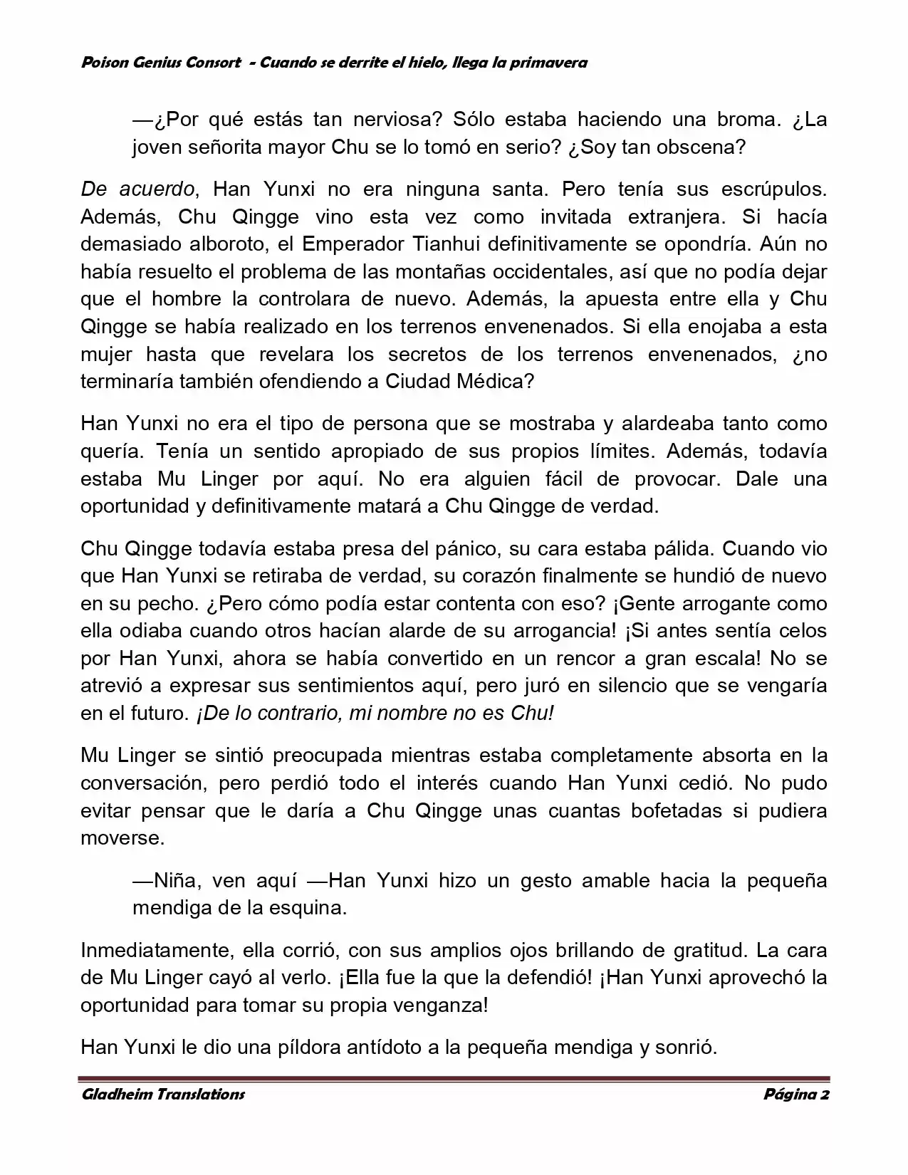 Poison Genious Consort (Novela) - Capítulo 306 - Página 1 - LectorTMOo