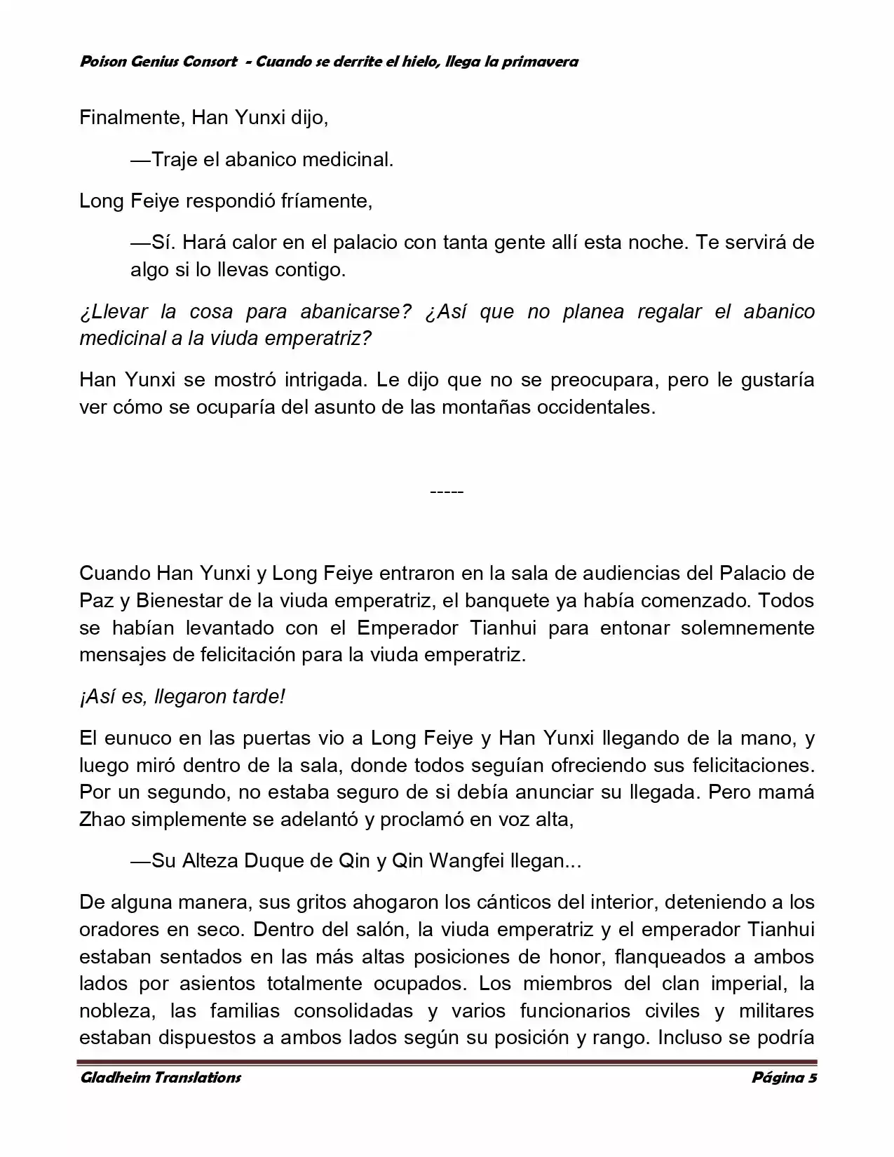 Poison Genious Consort (Novela) - Capítulo 307 - Página 4 - LectorTMOo