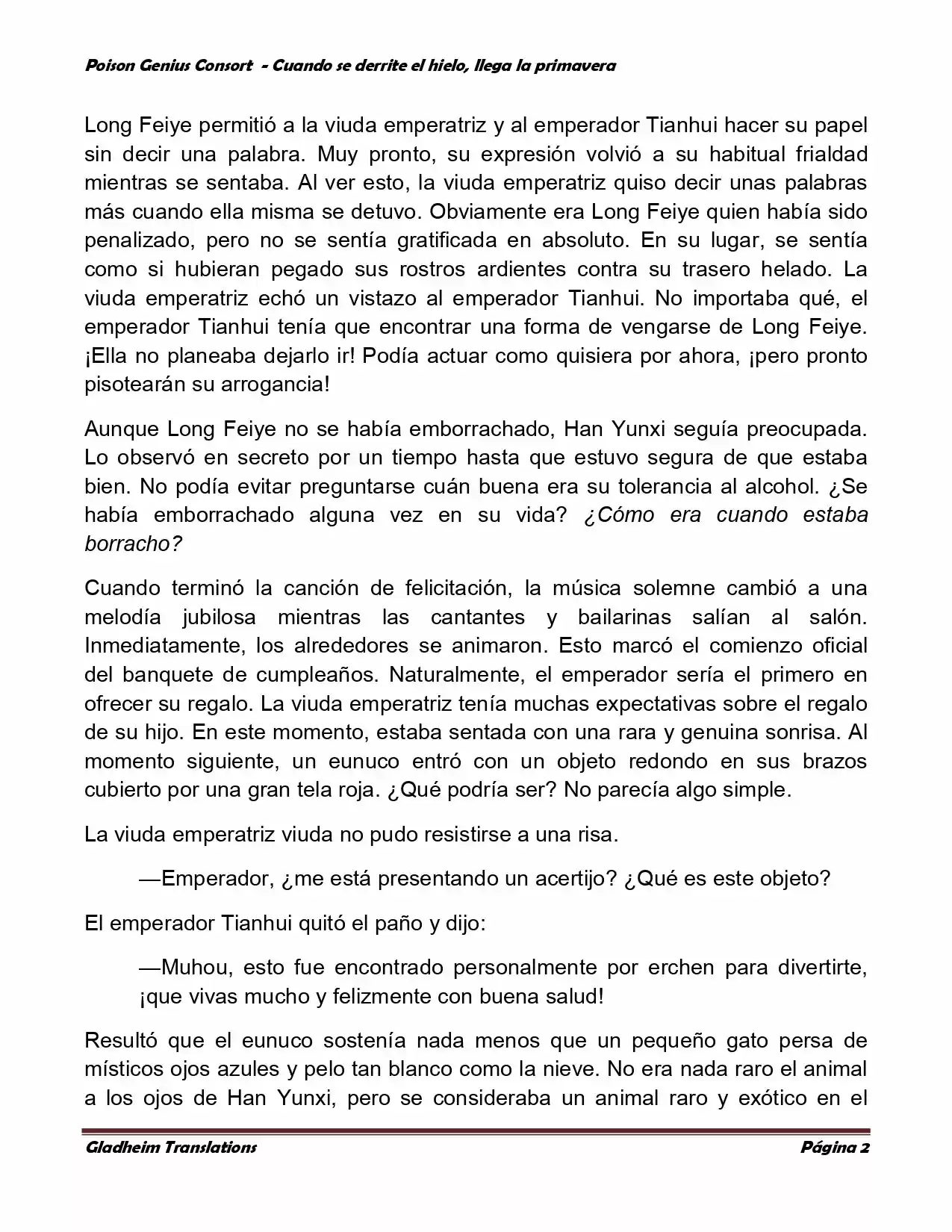 Poison Genious Consort (Novela) - Capítulo 308 - Página 1 - LectorTMOo