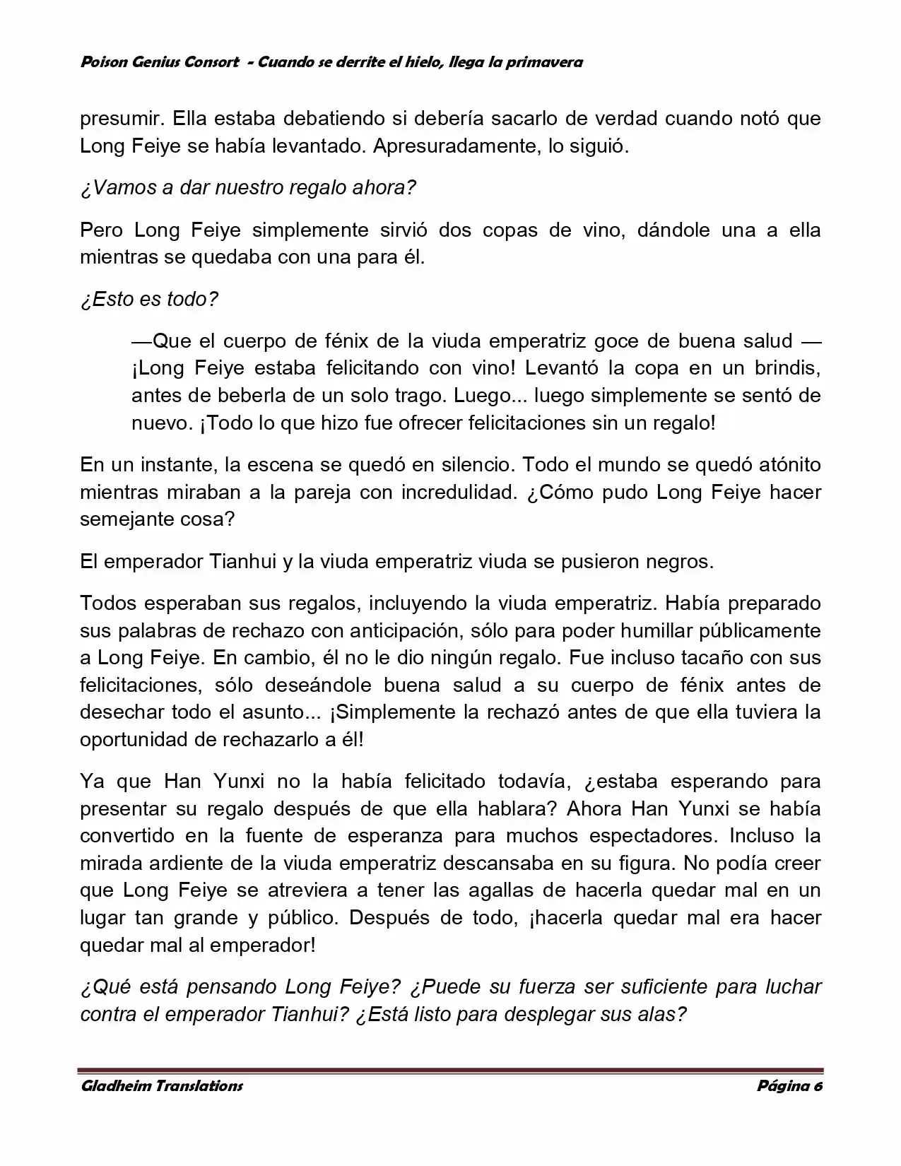 Poison Genious Consort (Novela) - Capítulo 308 - Página 5 - LectorTMOo