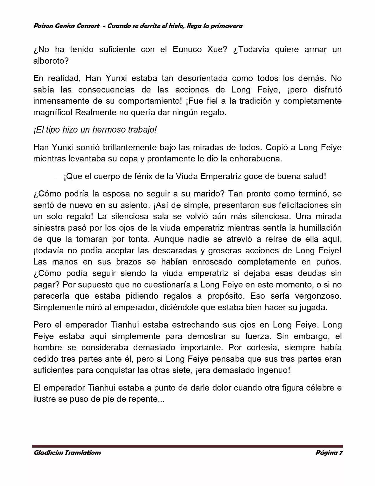 Poison Genious Consort (Novela) - Capítulo 308 - Página 6 - LectorTMOo