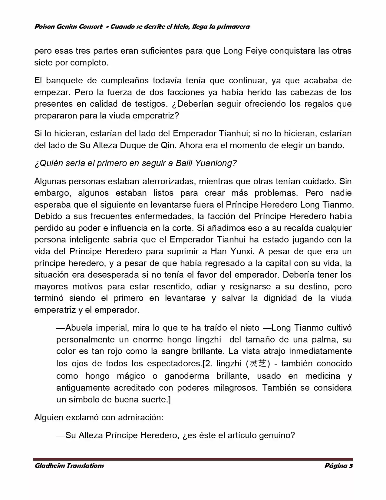 Poison Genious Consort (Novela) - Capítulo 309 - Página 4 - LectorTMOo
