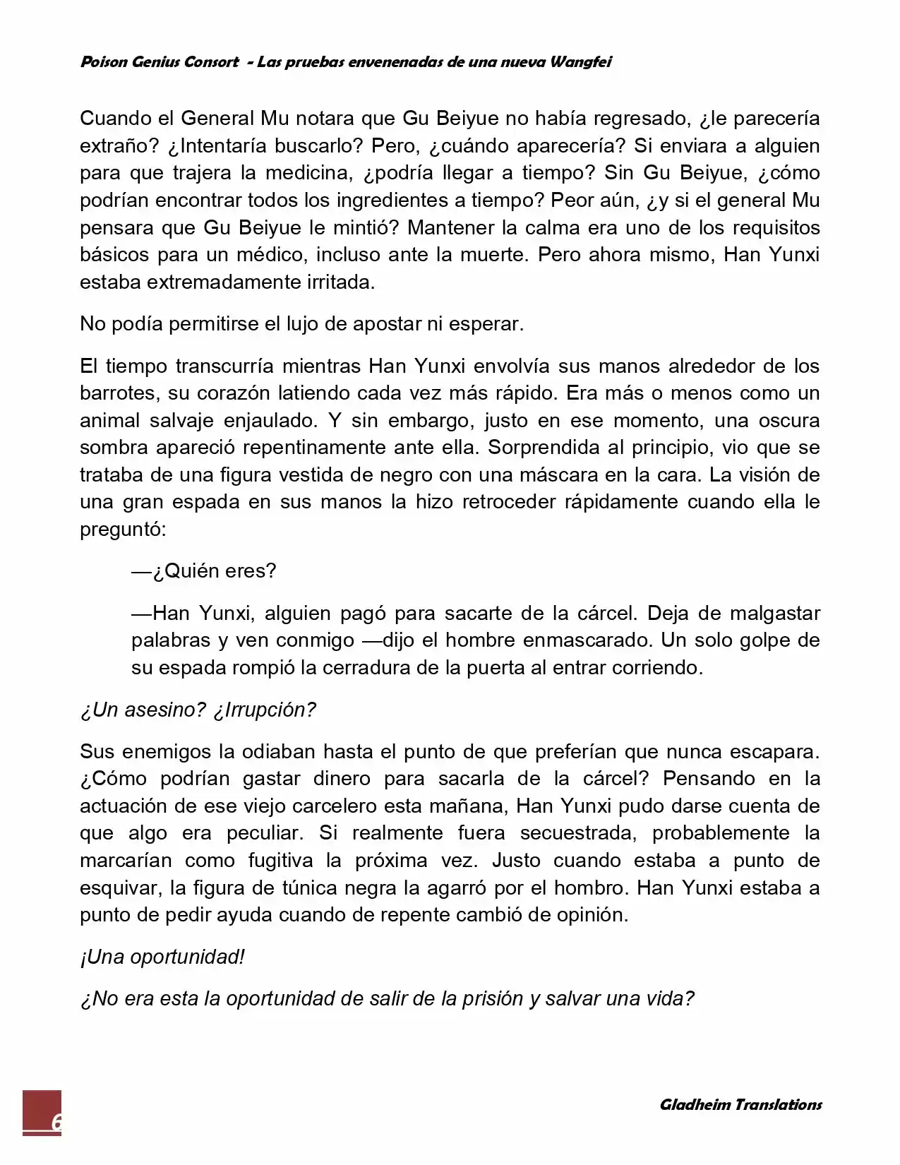Poison Genious Consort (Novela) - Capítulo 31 - Página 6 - LectorTMOo