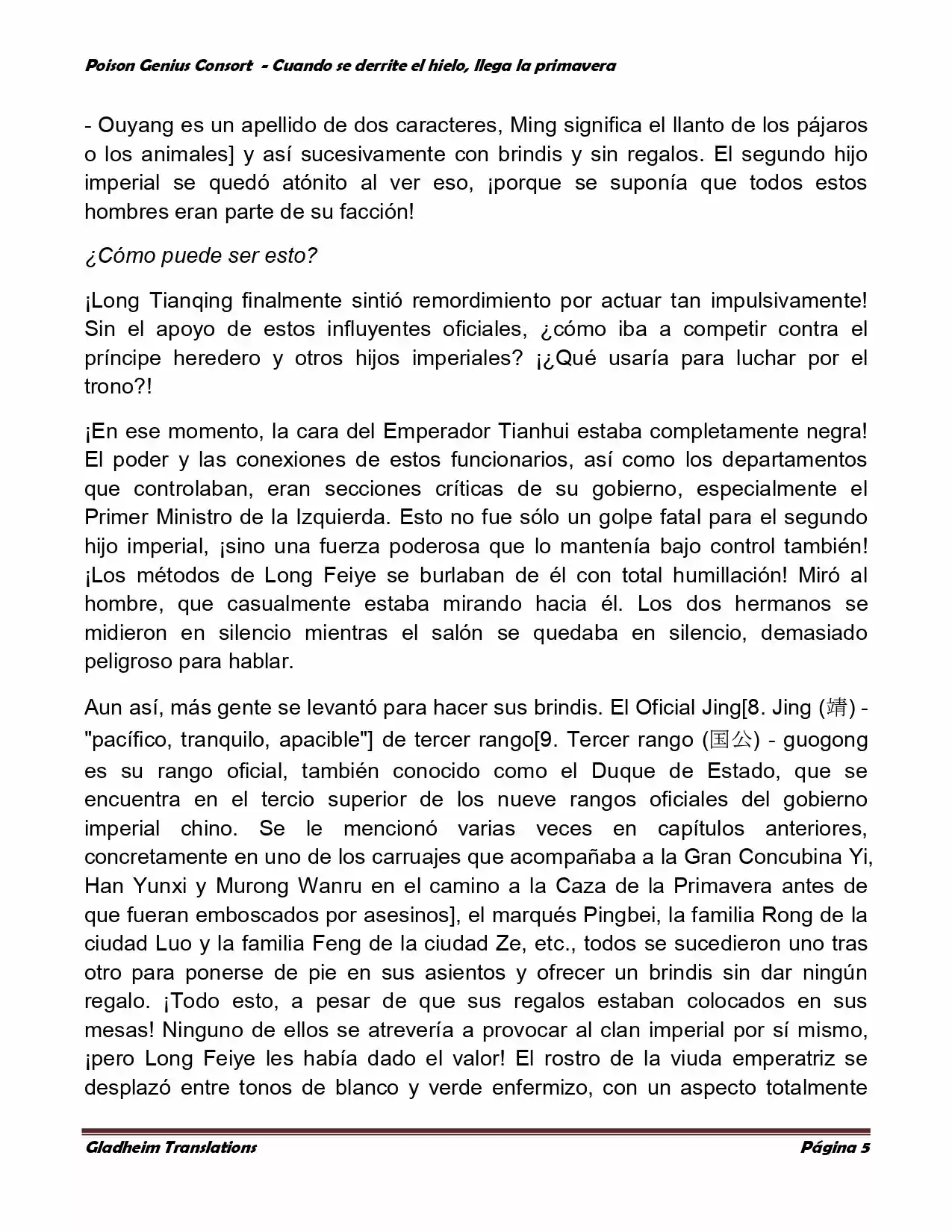 Poison Genious Consort (Novela) - Capítulo 310 - Página 4 - LectorTMOo