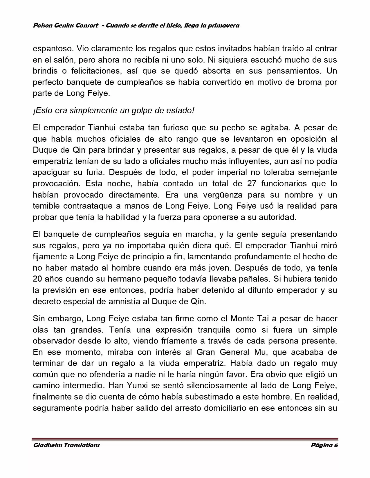 Poison Genious Consort (Novela) - Capítulo 310 - Página 5 - LectorTMOo