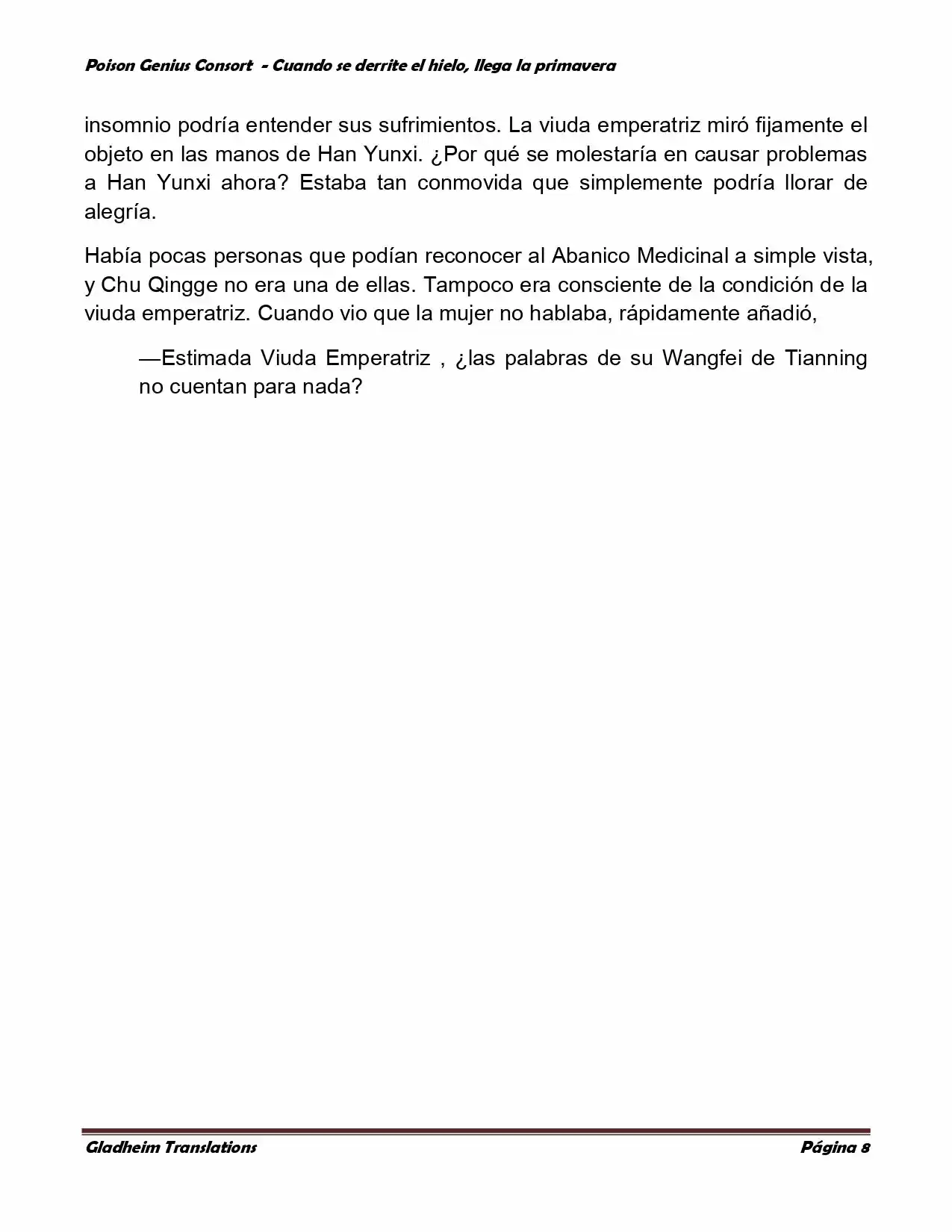 Poison Genious Consort (Novela) - Capítulo 312 - Página 2 - LectorTMOo