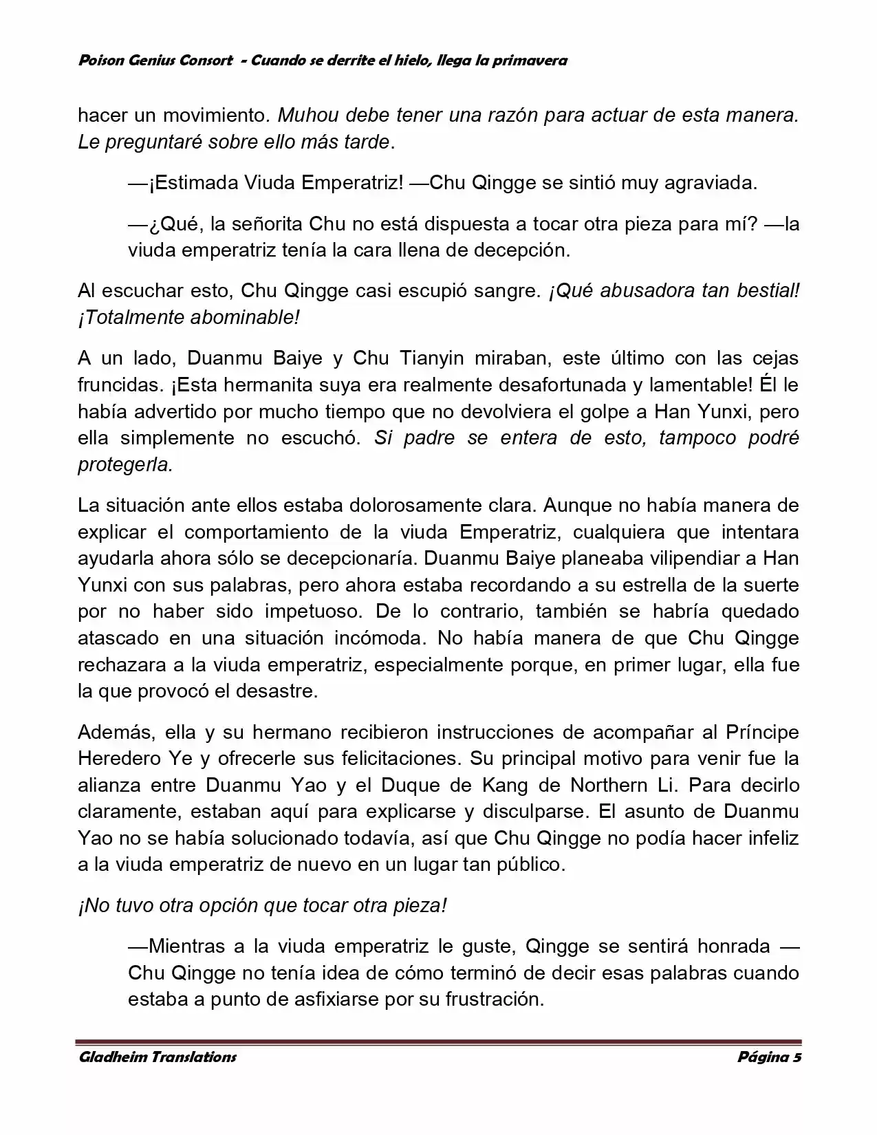 Poison Genious Consort (Novela) - Capítulo 313 - Página 4 - LectorTMOo