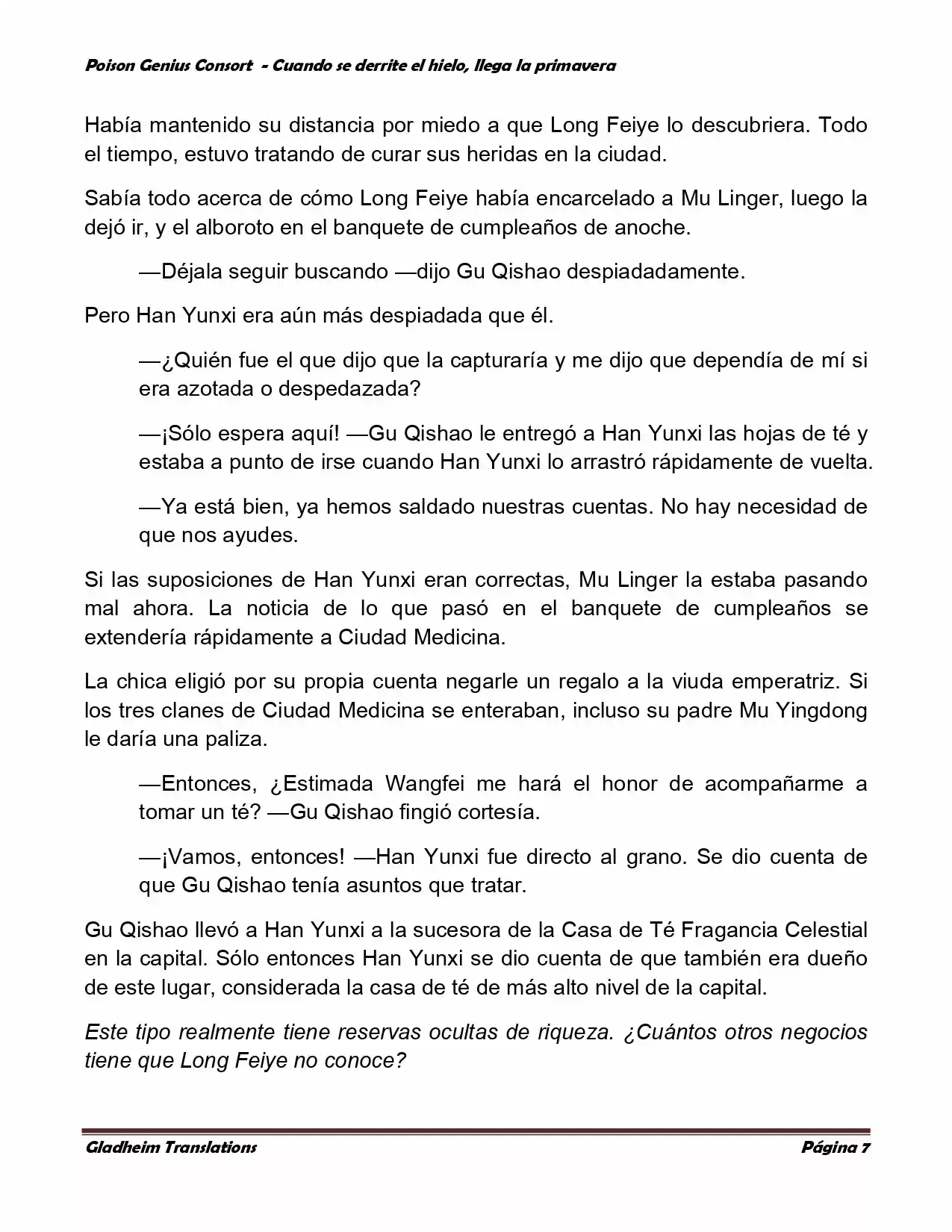 Poison Genious Consort (Novela) - Capítulo 316 - Página 6 - LectorTMOo