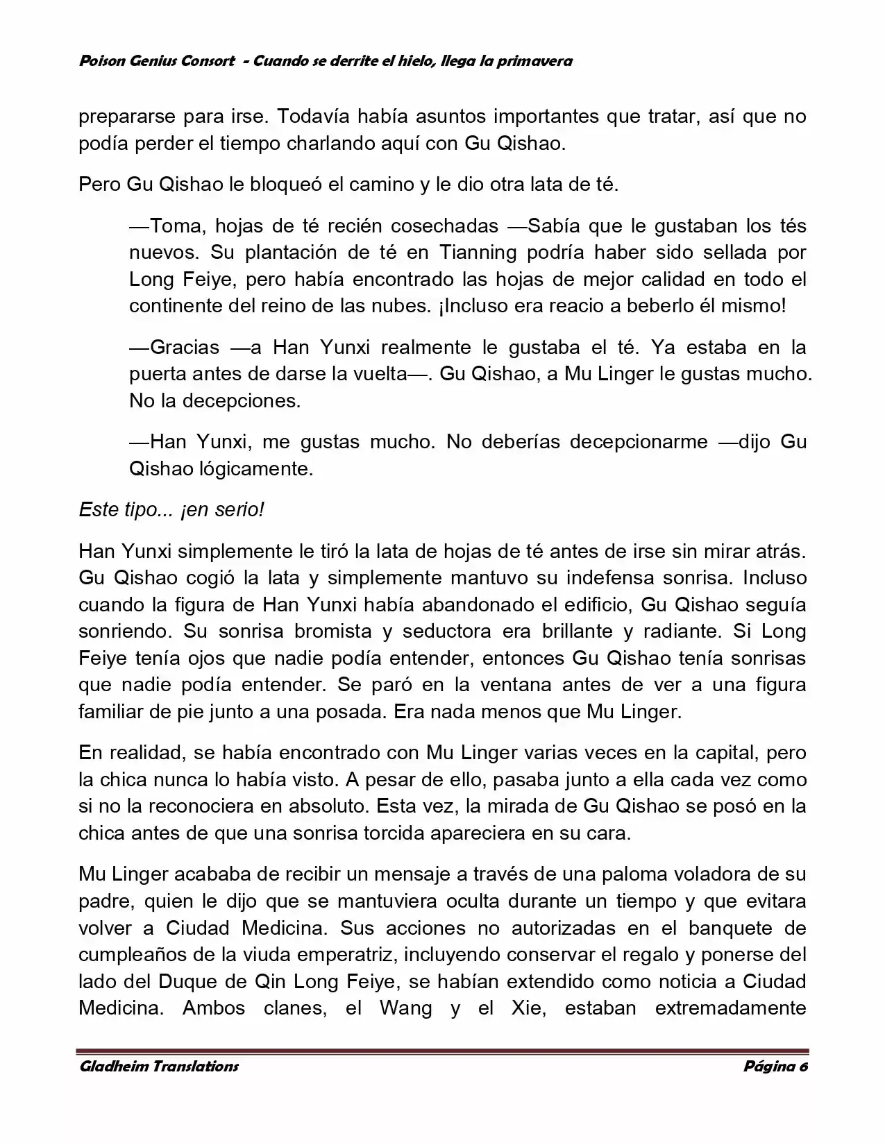 Poison Genious Consort (Novela) - Capítulo 317 - Página 5 - LectorTMOo