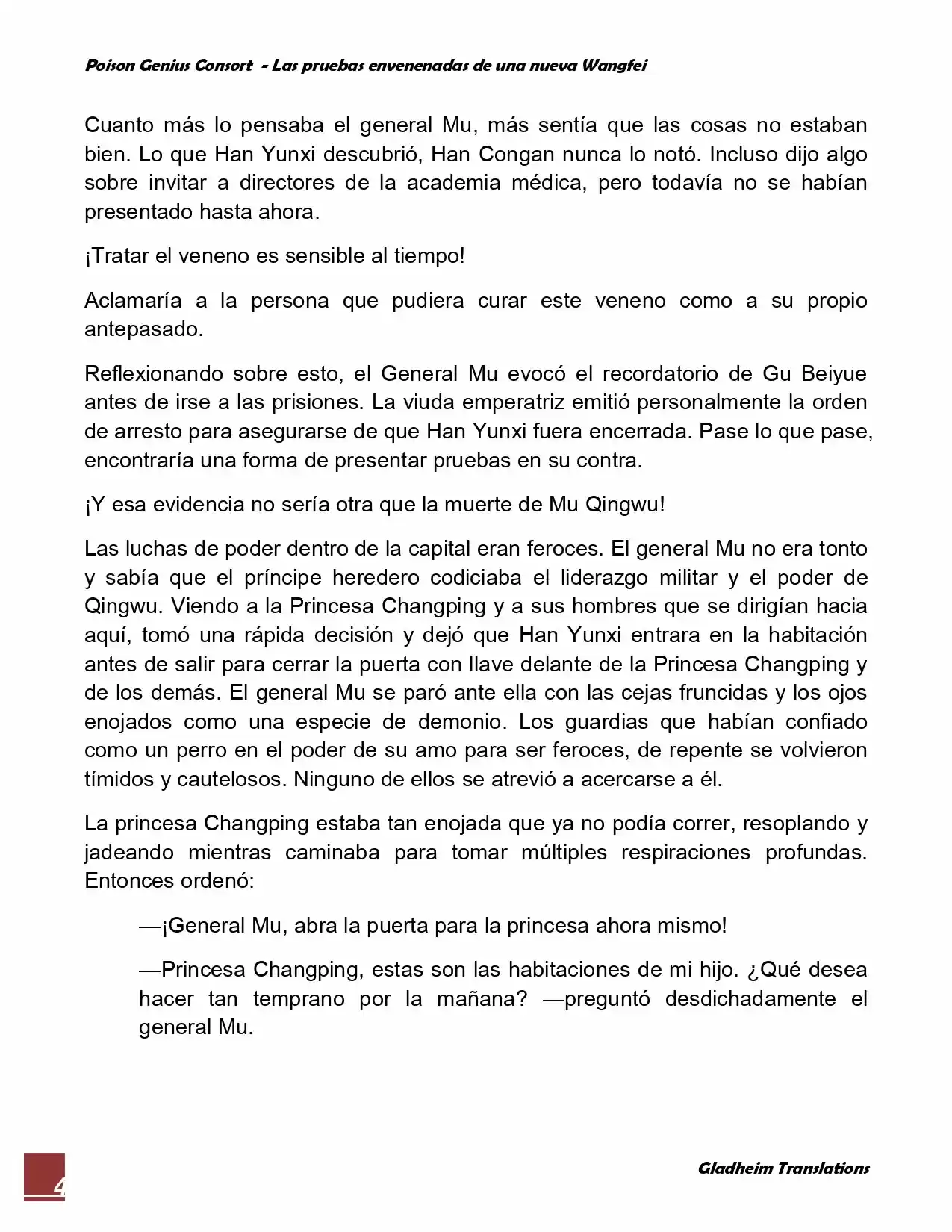 Poison Genious Consort (Novela) - Capítulo 32 - Página 4 - LectorTMOo