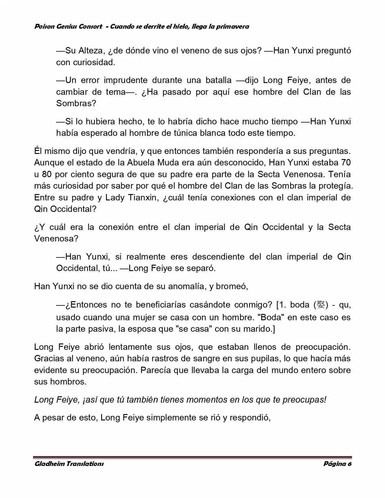 Poison Genious Consort (Novela) - Capítulo 325 - Página 6 - LectorTMOo