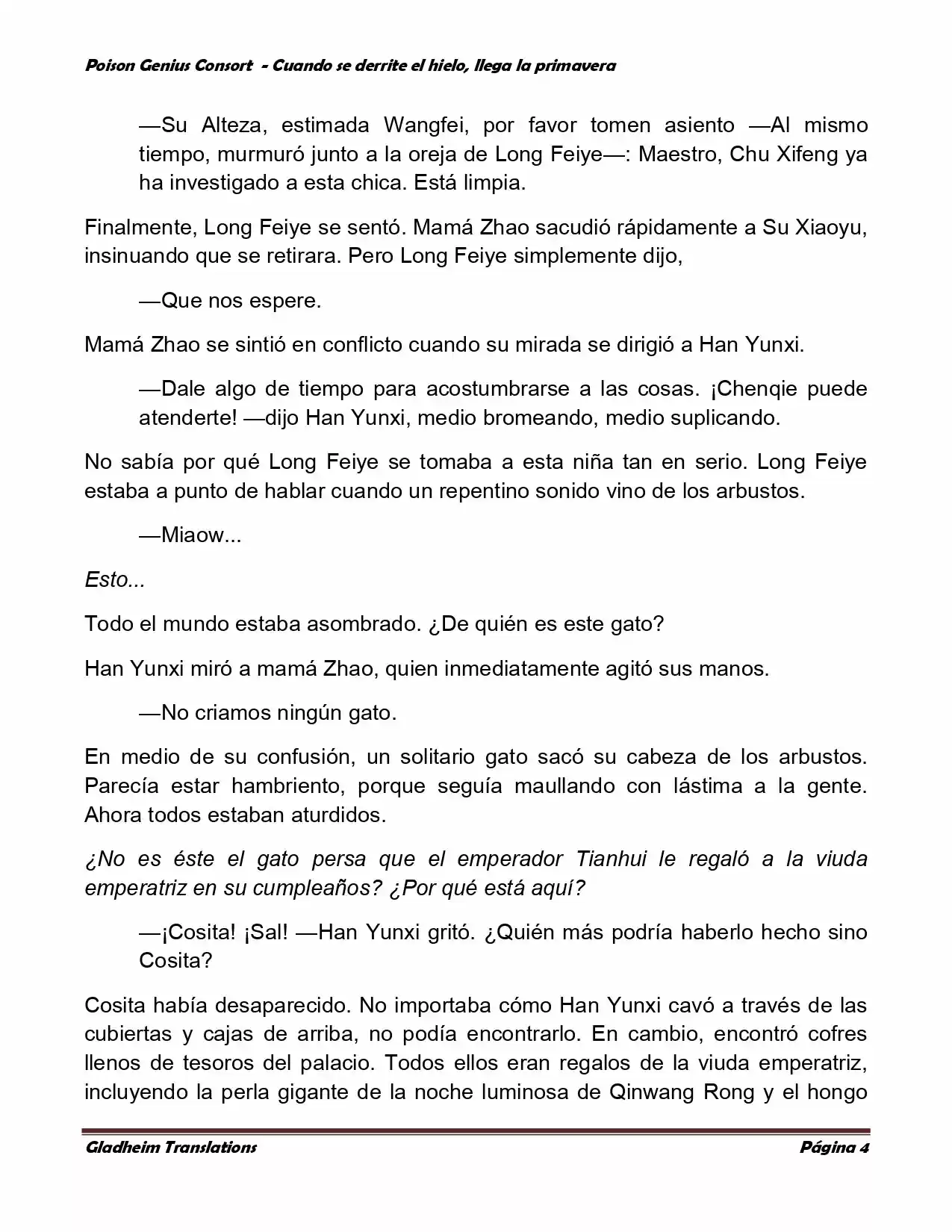 Poison Genious Consort (Novela) - Capítulo 326 - Página 4 - LectorTMOo